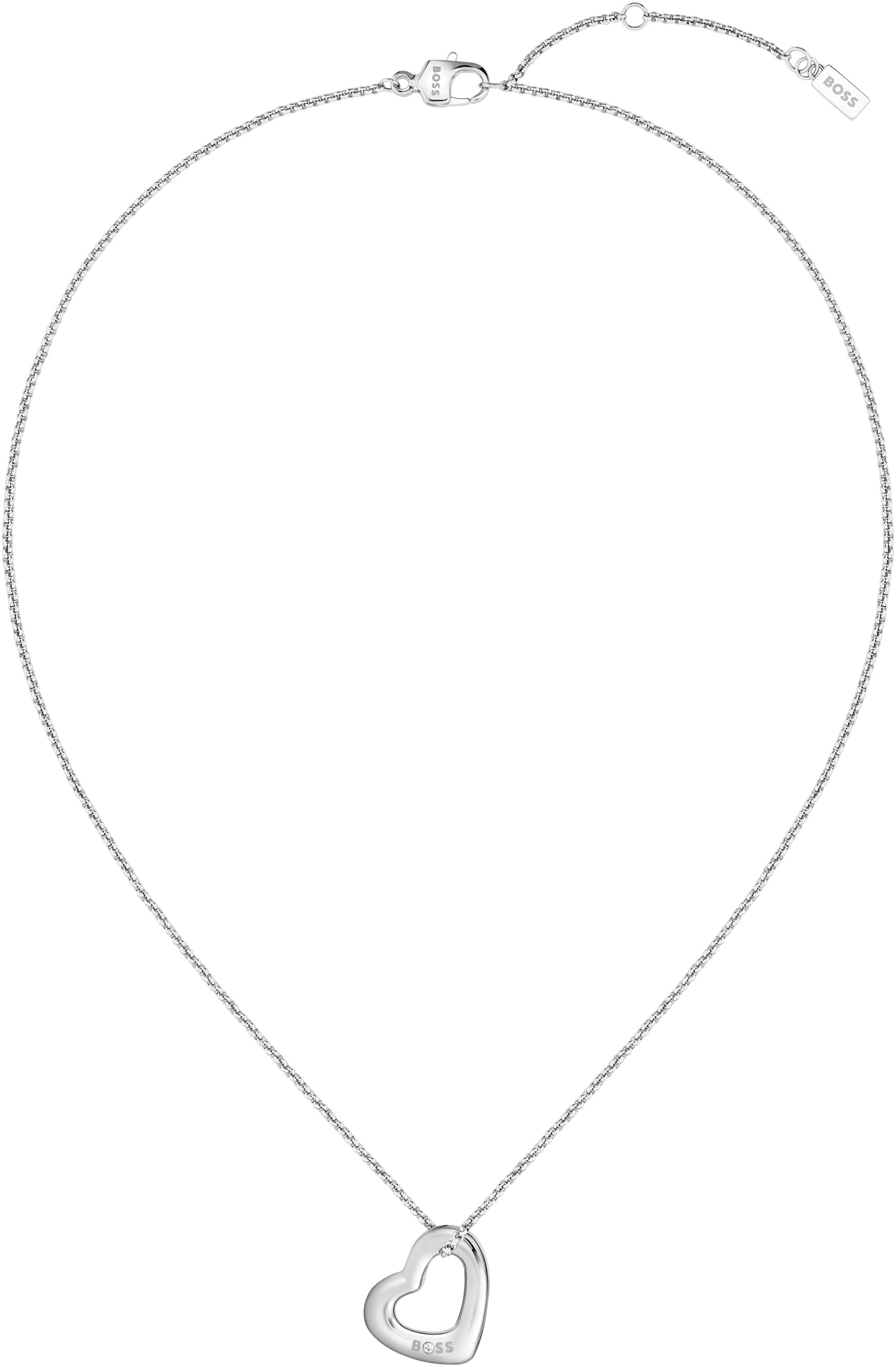BOSS Kette mit Anhänger »HONEY BOUNDLESS, Herz, 1580721, 1580722«, mit Preciosa Crystal