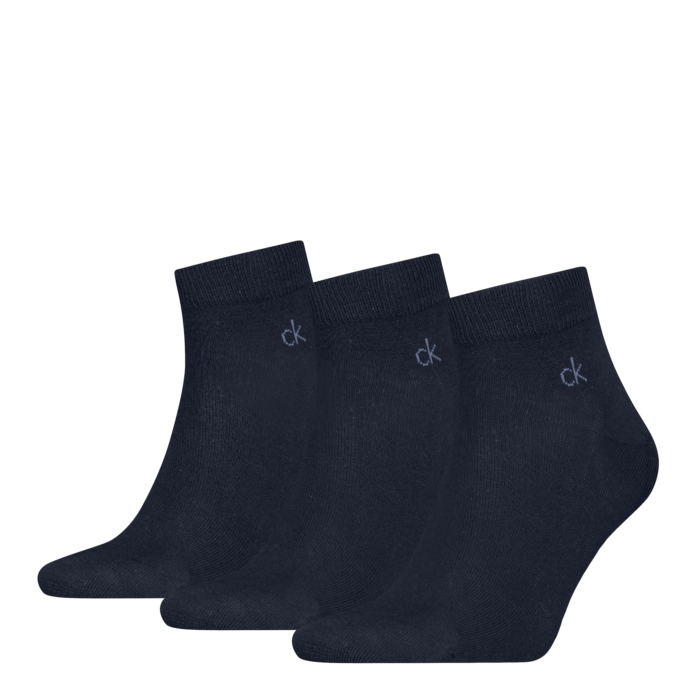 Calvin Klein Kurzsocken »CK MEN QUARTER« 3 Paar,  Rippenbündchen, Cotton-Mix, elastisch
