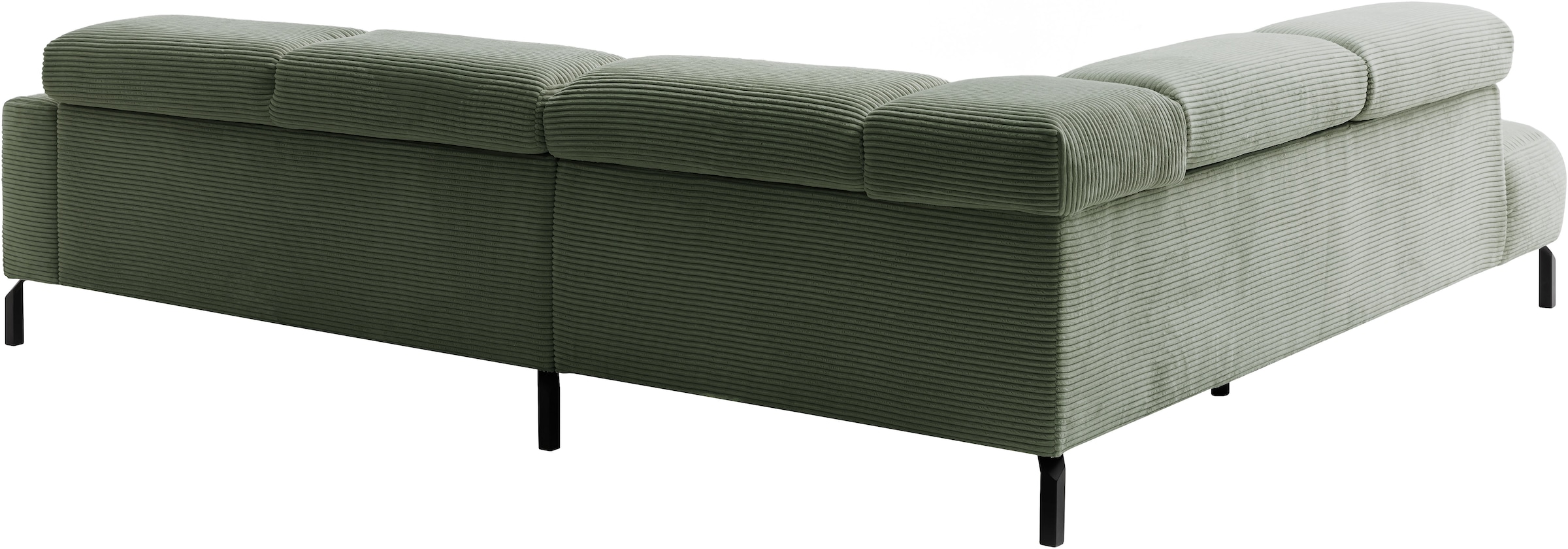Places of Style Ecksofa »Antonelli, L-Form, incl. Kopfteilverstellung, Breite 276 cm«, wahlweise elektrische Sitztiefenverstellung