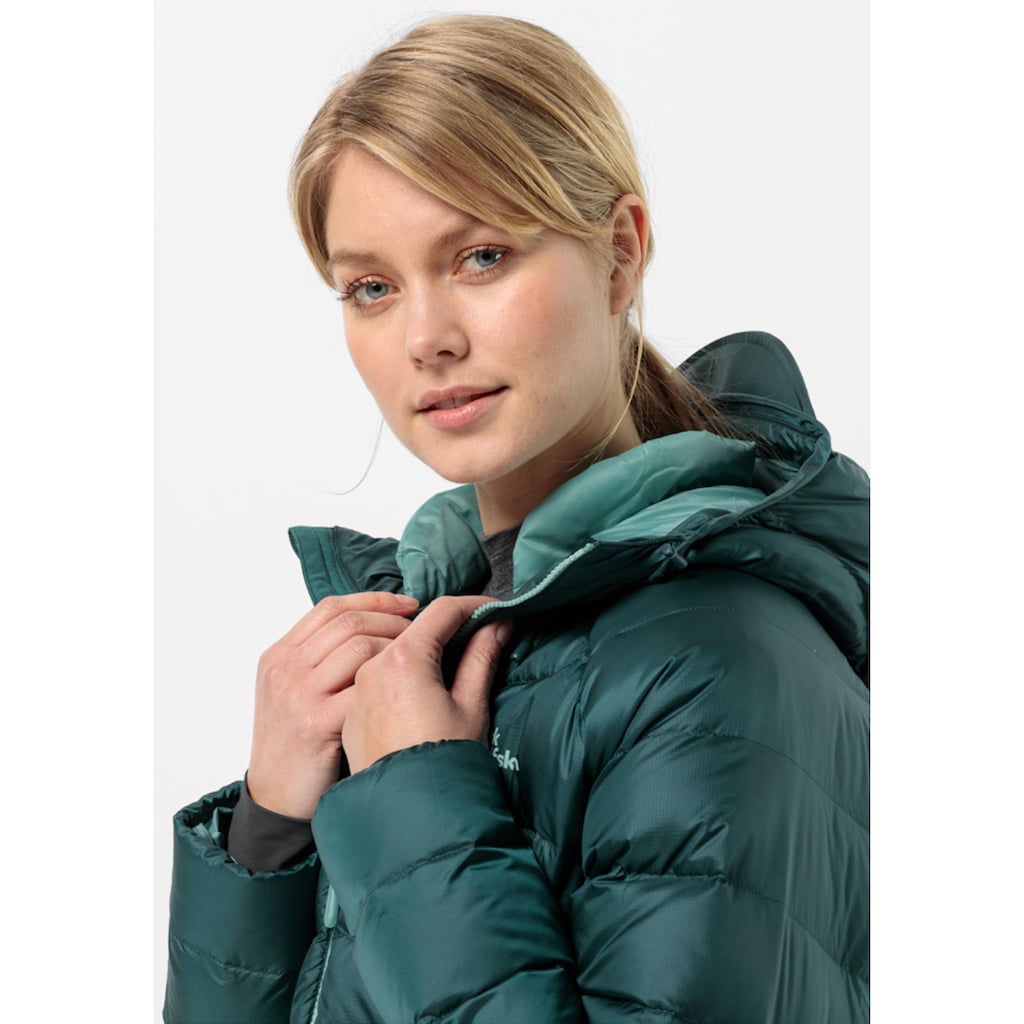 Jack Wolfskin Daunenjacke »NEBELHORN DOWN HOODY W«, mit Kapuze