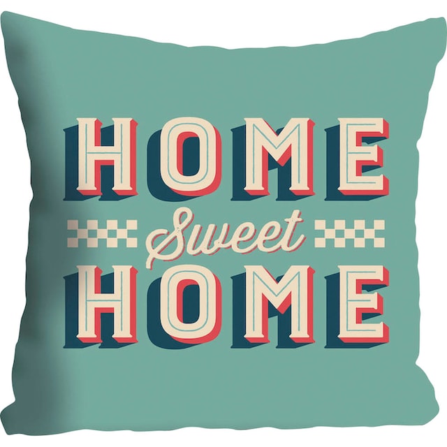 queence Dekokissen »Home sweet Home«, mit Schriftzug, Kissenhülle ohne  Füllung, 1 Stück online kaufen