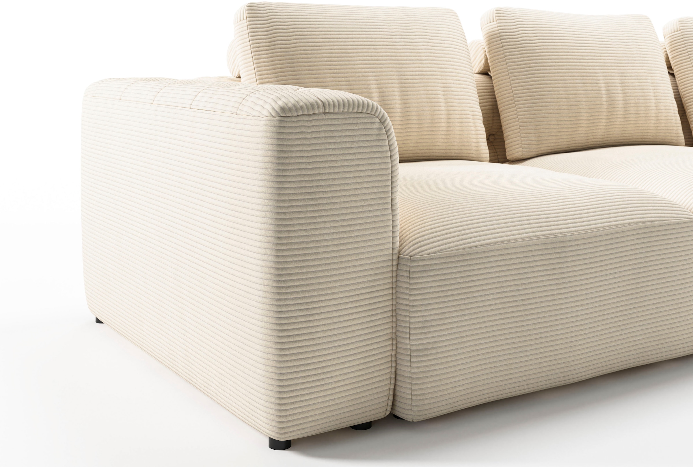 RAUM.ID 2,5-Sitzer »Cushid«, Modulsofa, bestehend aus 2 Teilen, Breite 268 cm