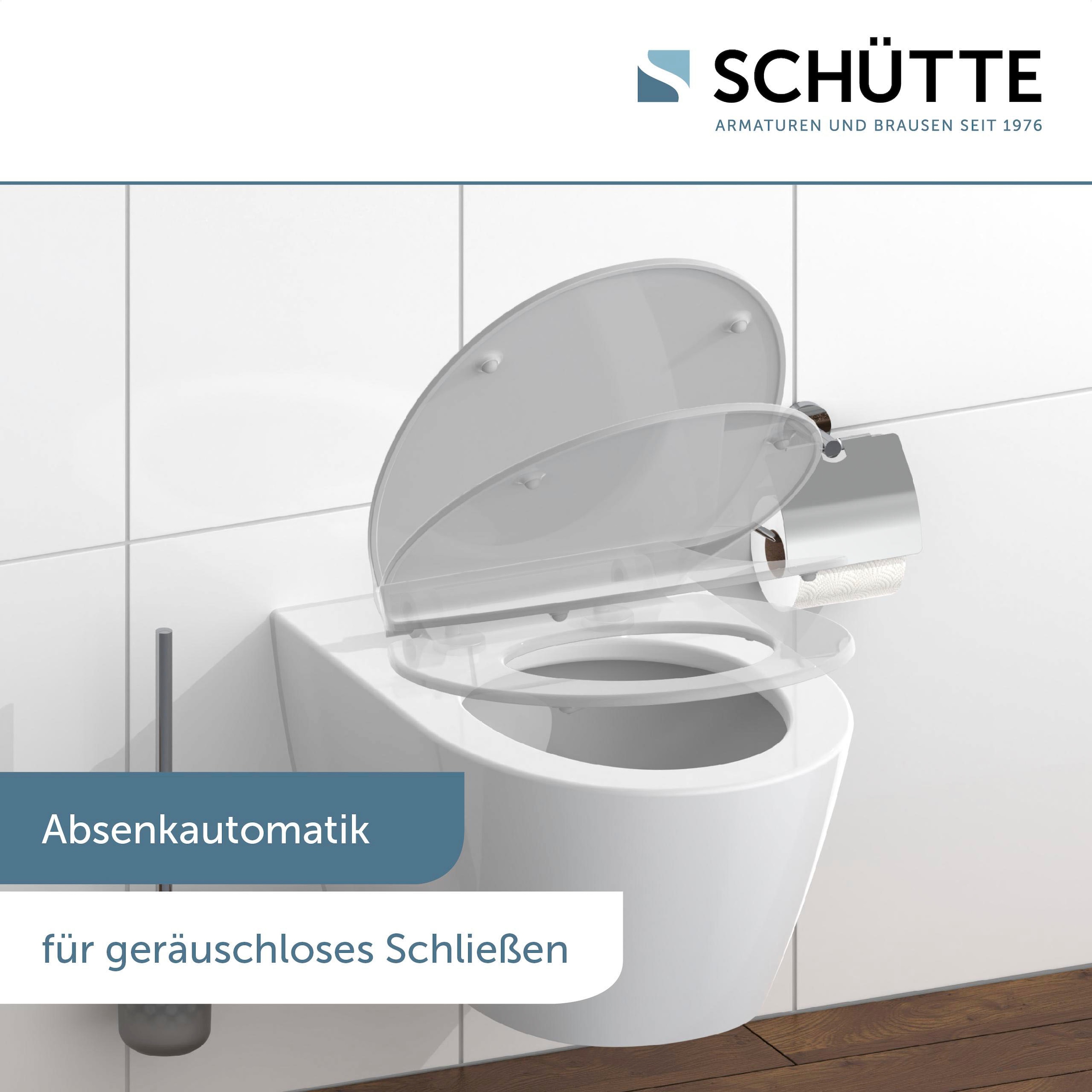 Schütte WC-Sitz »SLIM« Duroplast, Absenkautomatik, Schnellverschluss, besonders flache Form