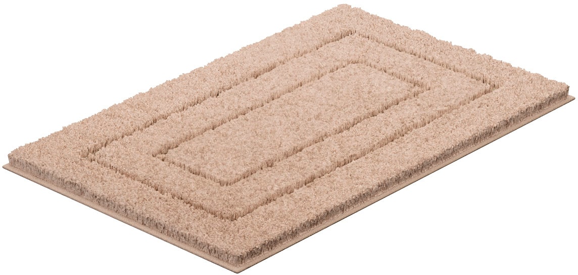 my home Badematte »Eliane«, rutschhemmend beschichtet, strapazierfähig, Badteppich, mit Hoch-Tief-Effekt