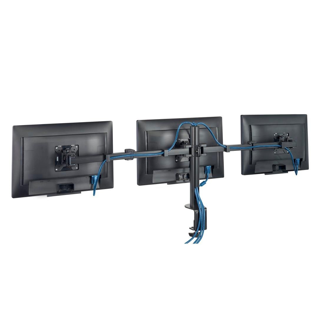 Hama Monitor-Halterung »Bildschirmhalterung, 2 Monitore, Doppelarm  Schwarz«, bis 89 cm Zoll