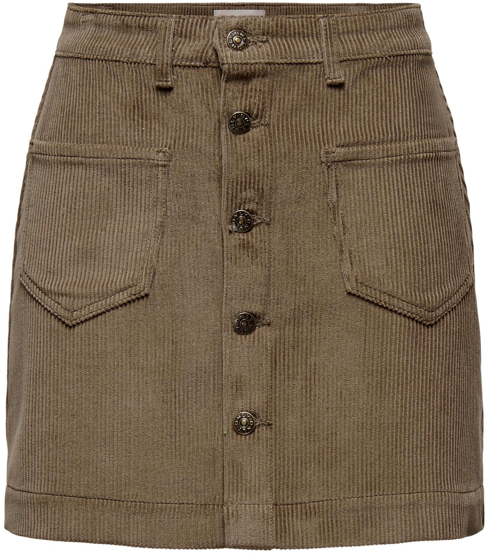 ONLY Minirock »ONLAMAZING HW CORD SKIRT«