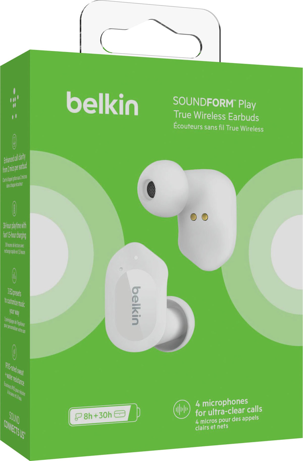 Belkin wireless Kopfhörer »SOUNDFORM Play ➥ 98 XXL - dB True Wireless Garantie UNIVERSAL Schalldruckpegel: Maximaler | In-Ear Jahre Kopfhörer«, 3