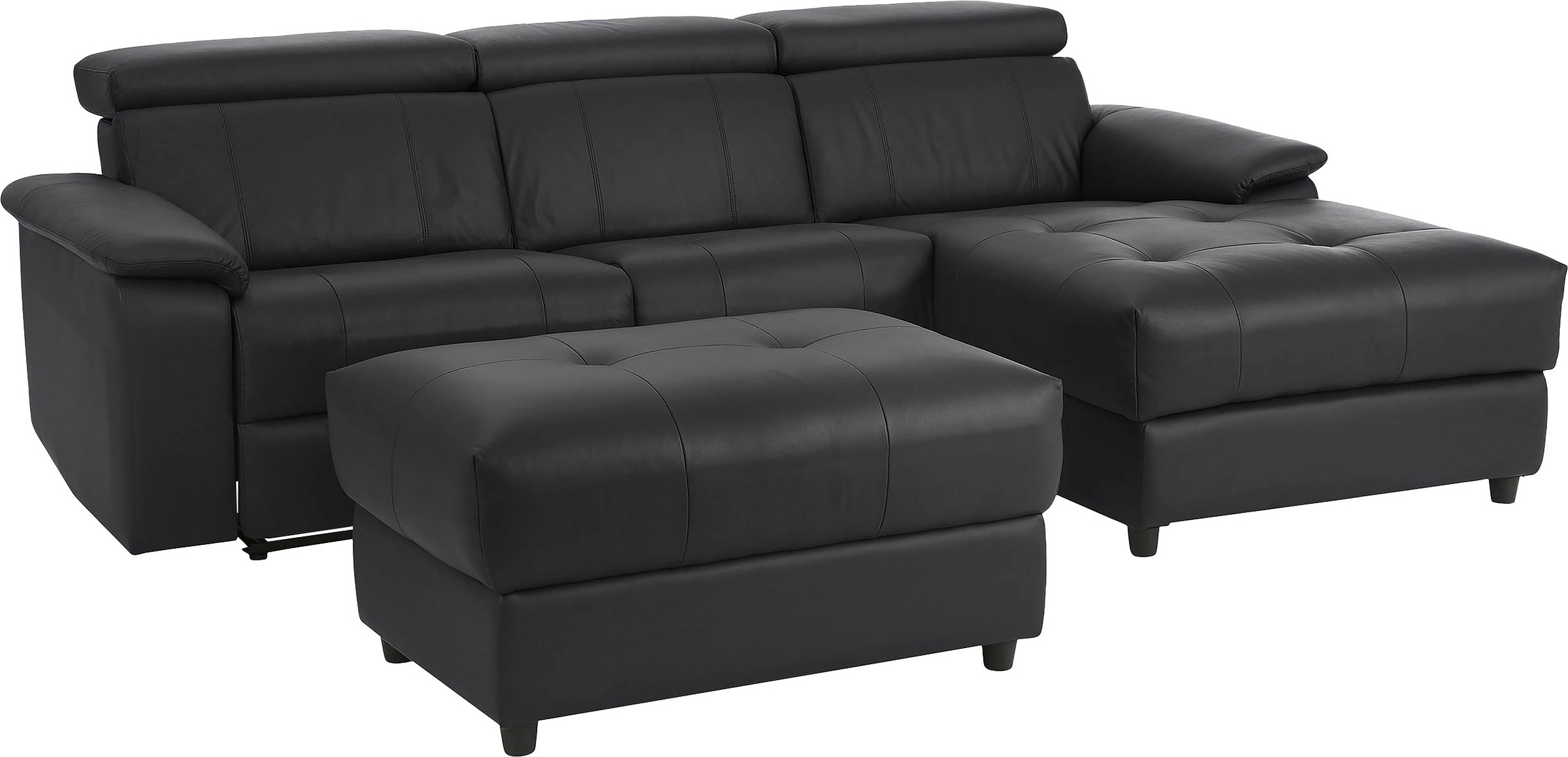 Home affaire Ecksofa »Binado, L-Form,« mit manueller oder elektrischer Relaxfunktion mit USB-Anschluss