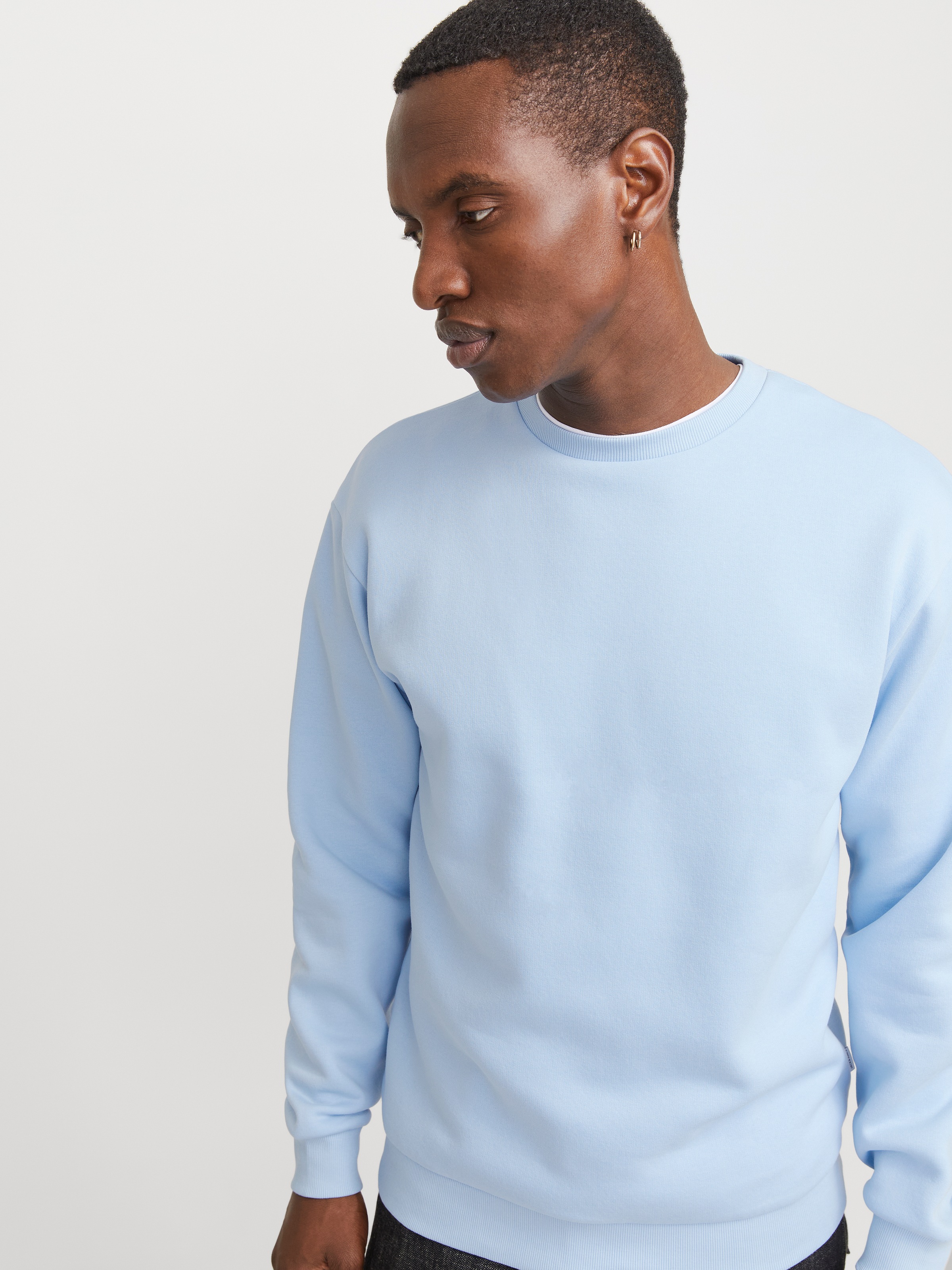 Jack & Jones Sweatshirt »JJEBRADLEY SWEAT CREW NOOS«, mit Rippbündchen
