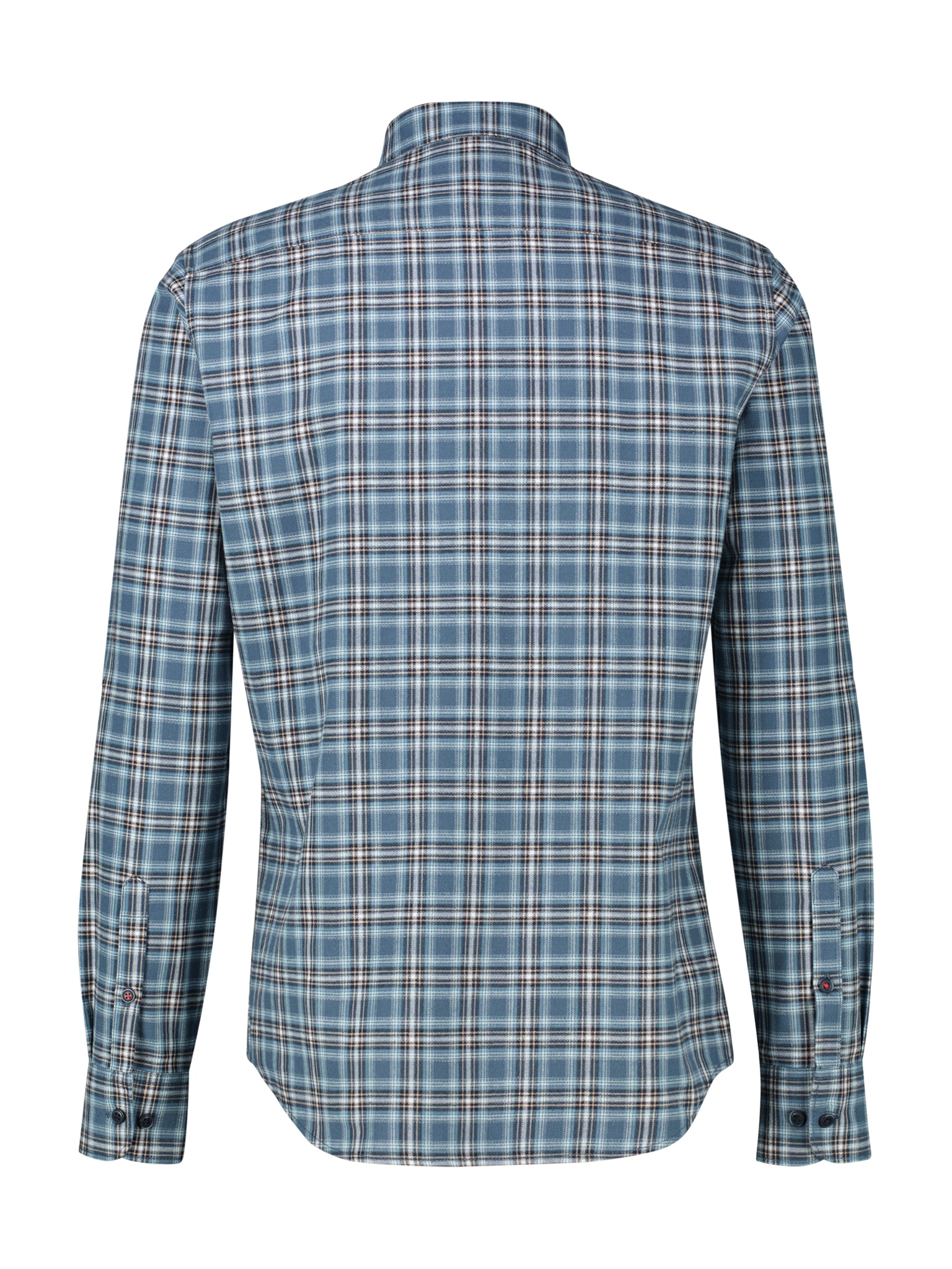 LERROS Karohemd, langarm, mit Button-Down-Kragen