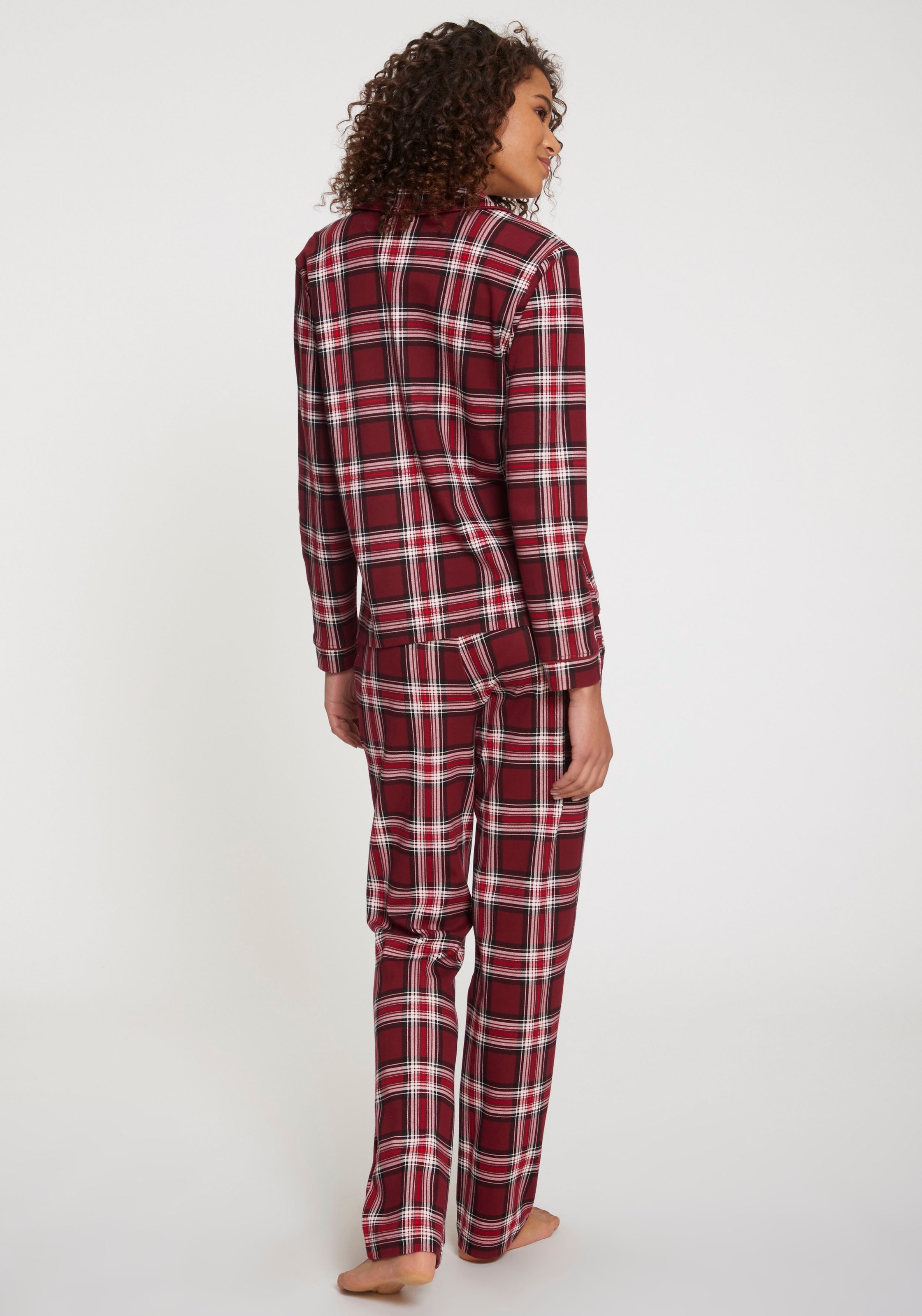 LASCANA Pyjama, (Set, 3-teilig), incl. Schlafmaske
