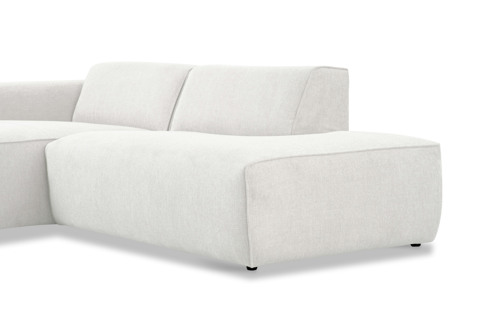 andas Ecksofa »Noord mit Kedernaht, Breite 227 cm«, mit Kedernaht, Breite 227 cm, Cord, Struktur, Webstoff