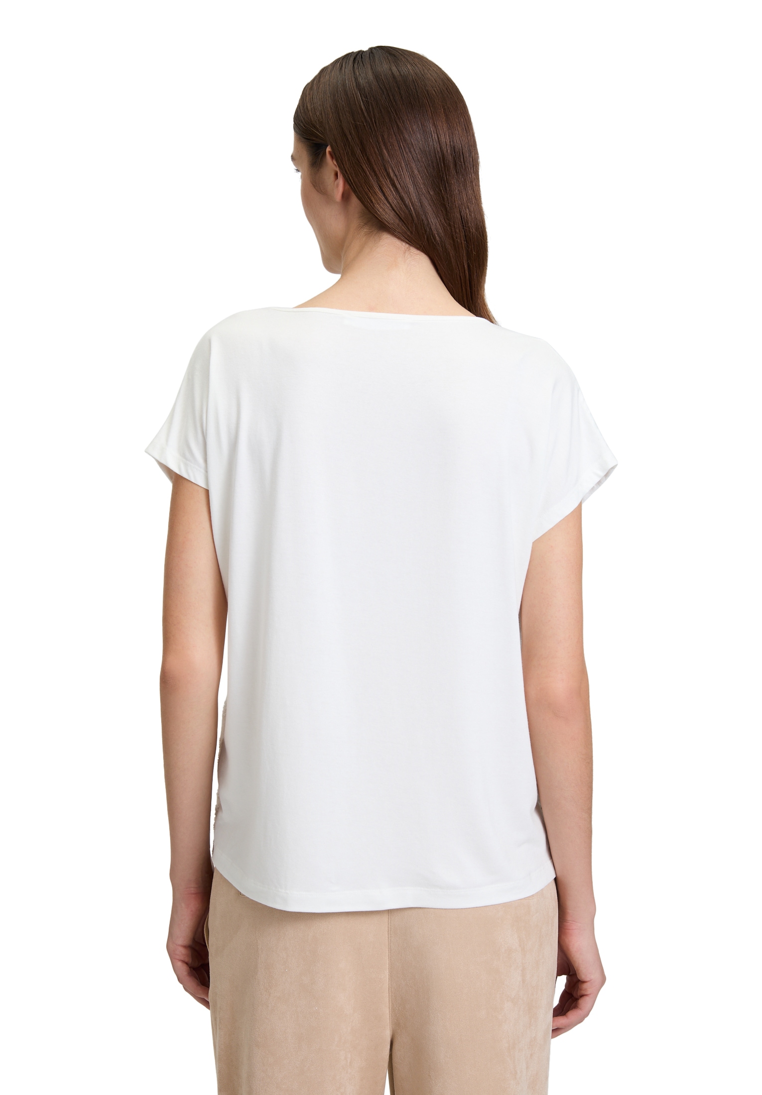 Betty&Co Kurzarmshirt »Casual-Shirt mit V-Ausschnitt«