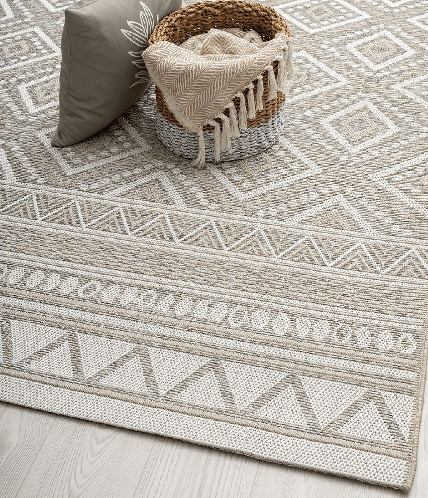 the carpet Teppich »Calgary« rund 1 mm Höhe moderner robuster In und Outdoor Teppich