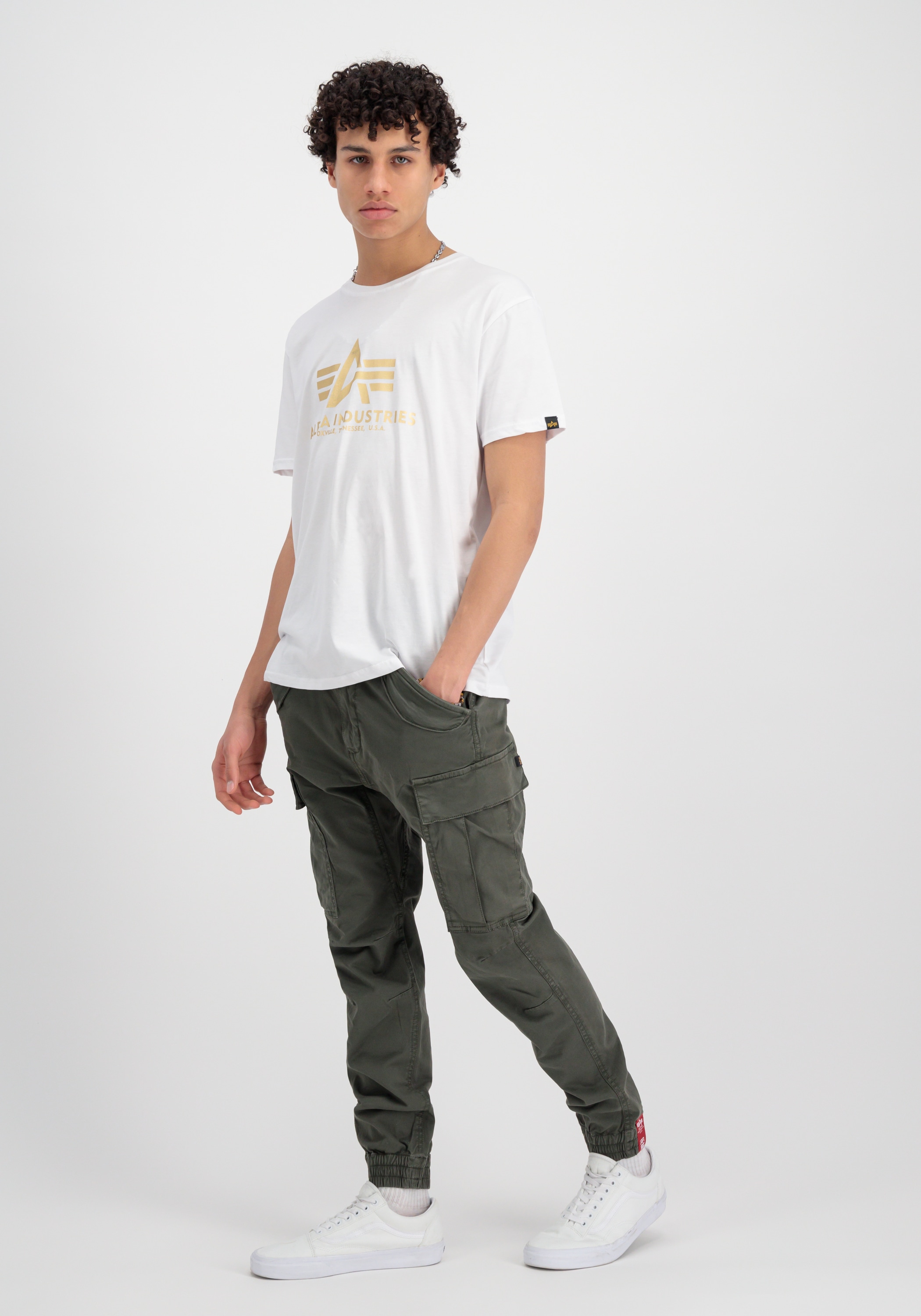 Alpha Industries T-Shirt »Alpha Industries Men - T-Shirts Basic T-Shirt BL Foil Print«