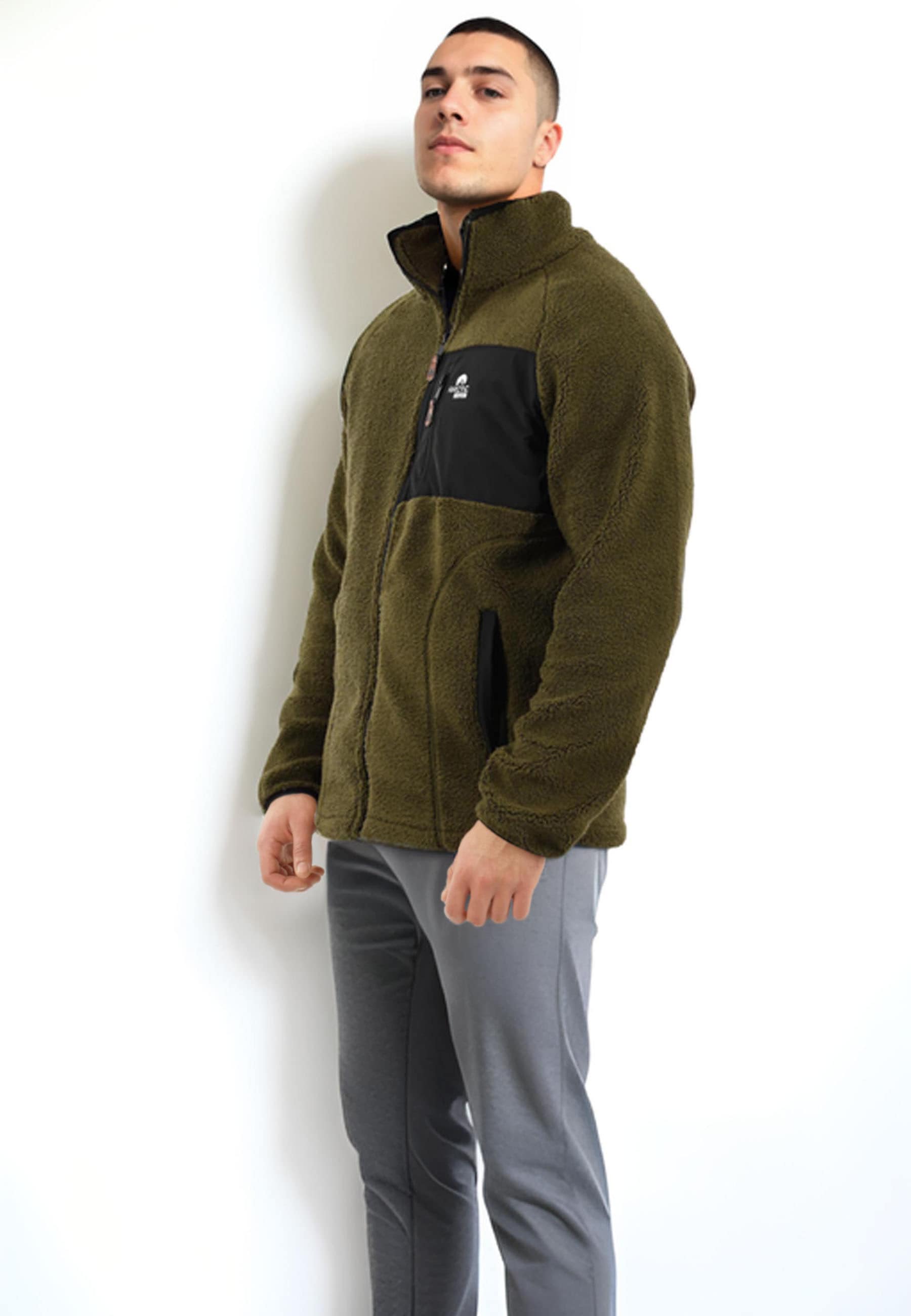 Arctic Seven Fleecejacke »Arctic Seven Herren Sherpa Fleecejacke AS415«