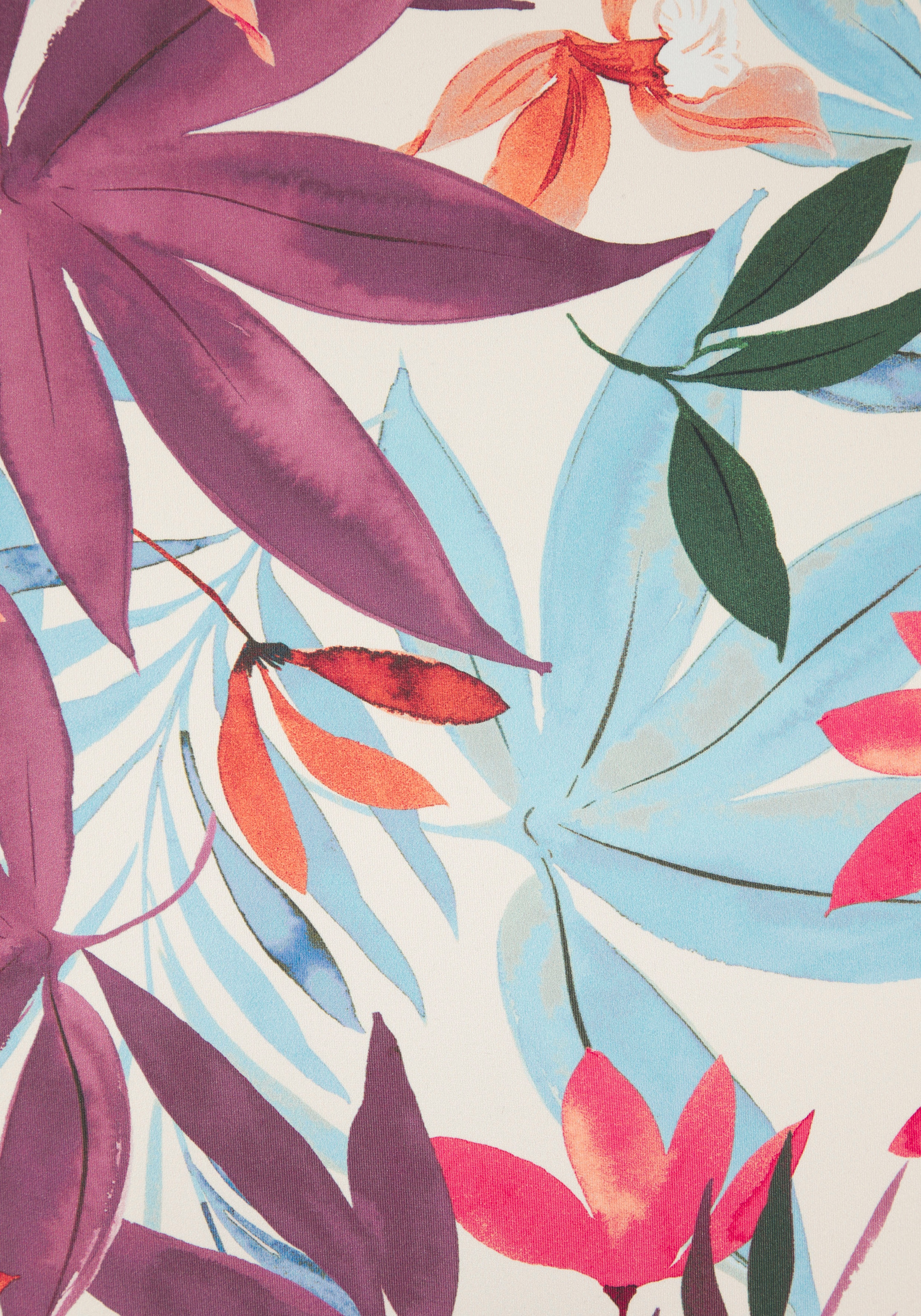 LASCANA Badeanzug »Imani« mit sommerlichem Blätterprint