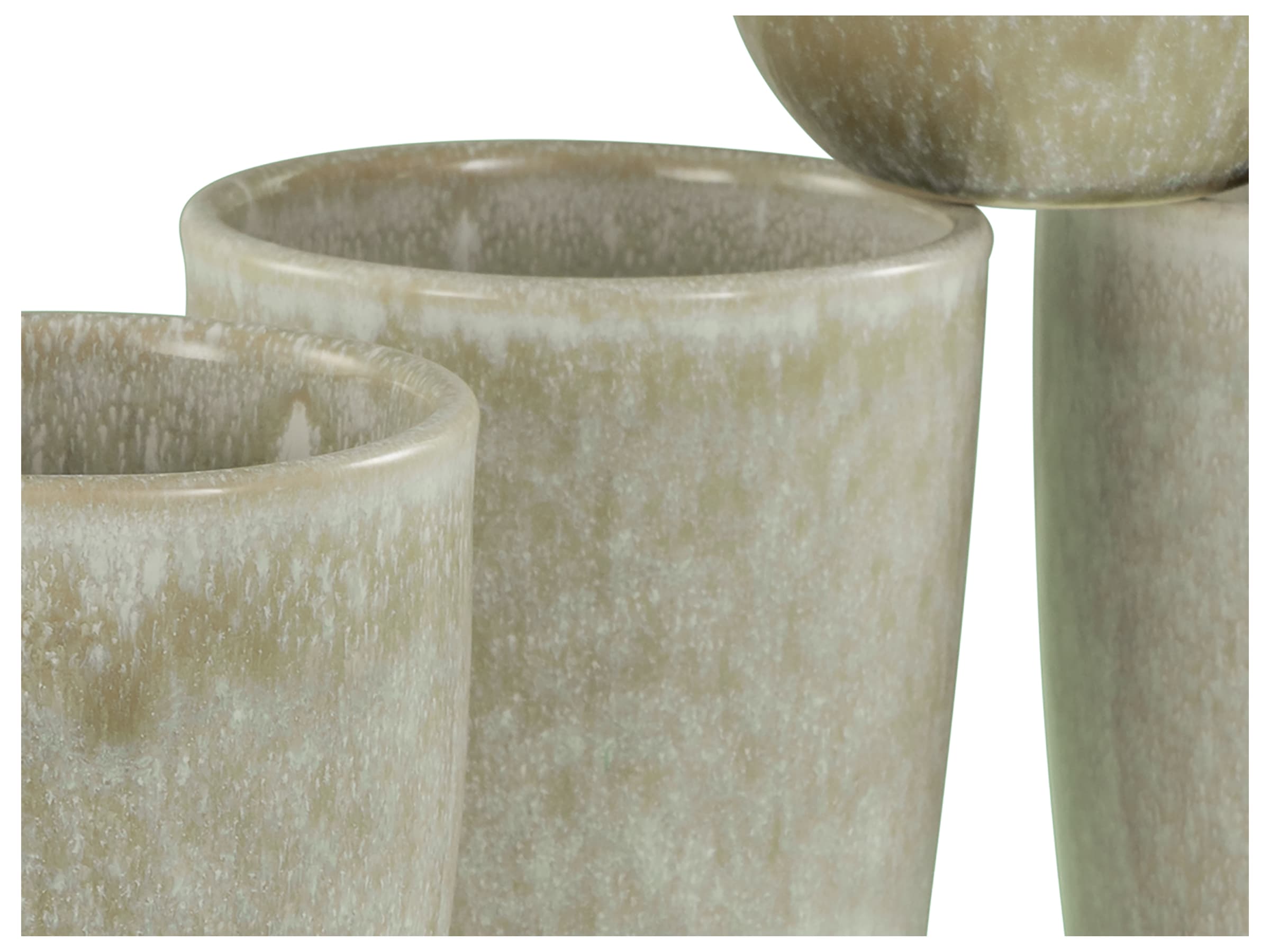 LeGer Home by Lena Gercke Becher »LeGer Kaffeebecher, modernes Geschirr-Set Talitha, 4er Set«, (Set, 4 tlg.), Reaktivglasur, jedes Stück ein Unikat, hohe Haltbarkeit, 300 ml