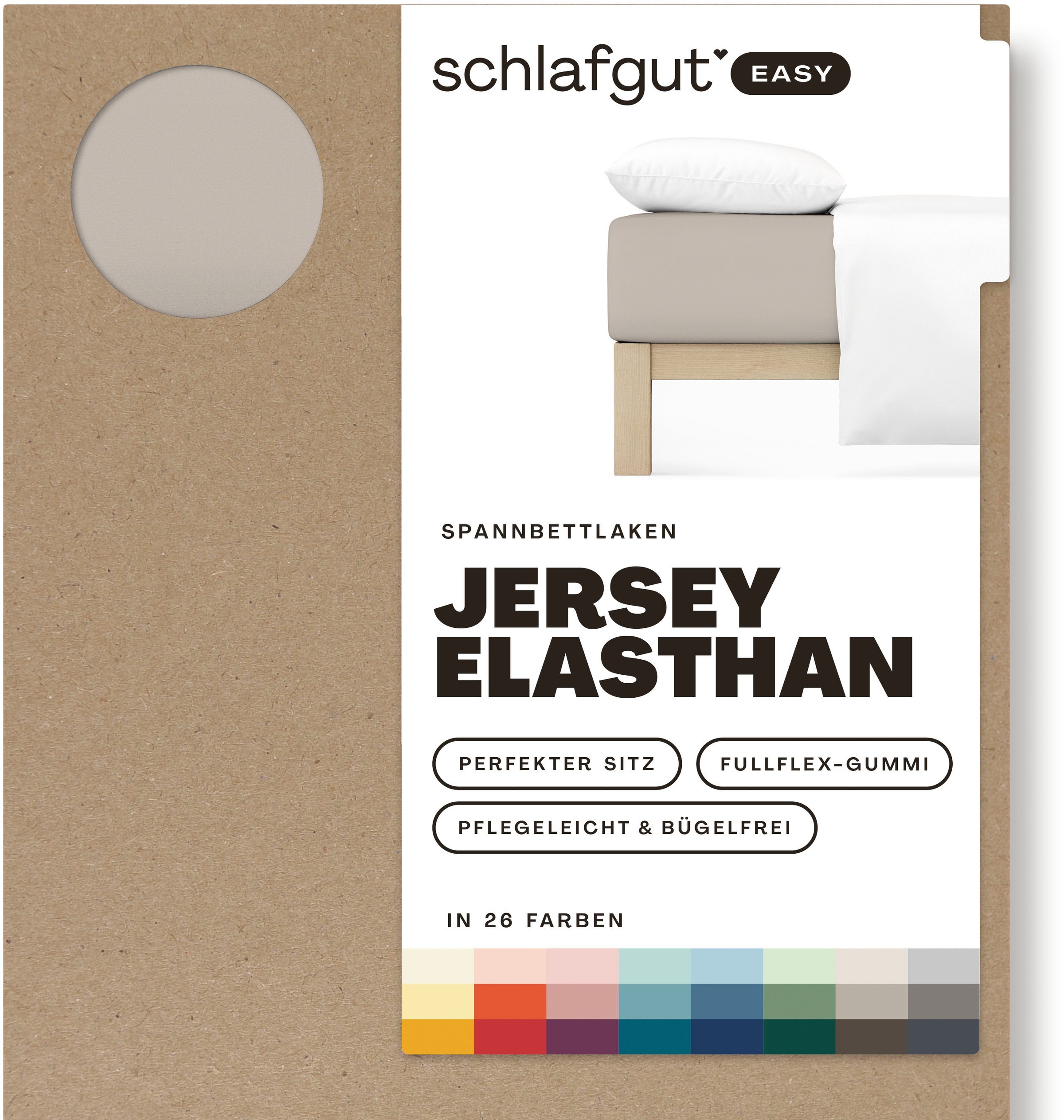 Schlafgut Spannbettlaken »EASY Jersey Elasthan«, MADE IN GREEN by OEKO-TEX®
