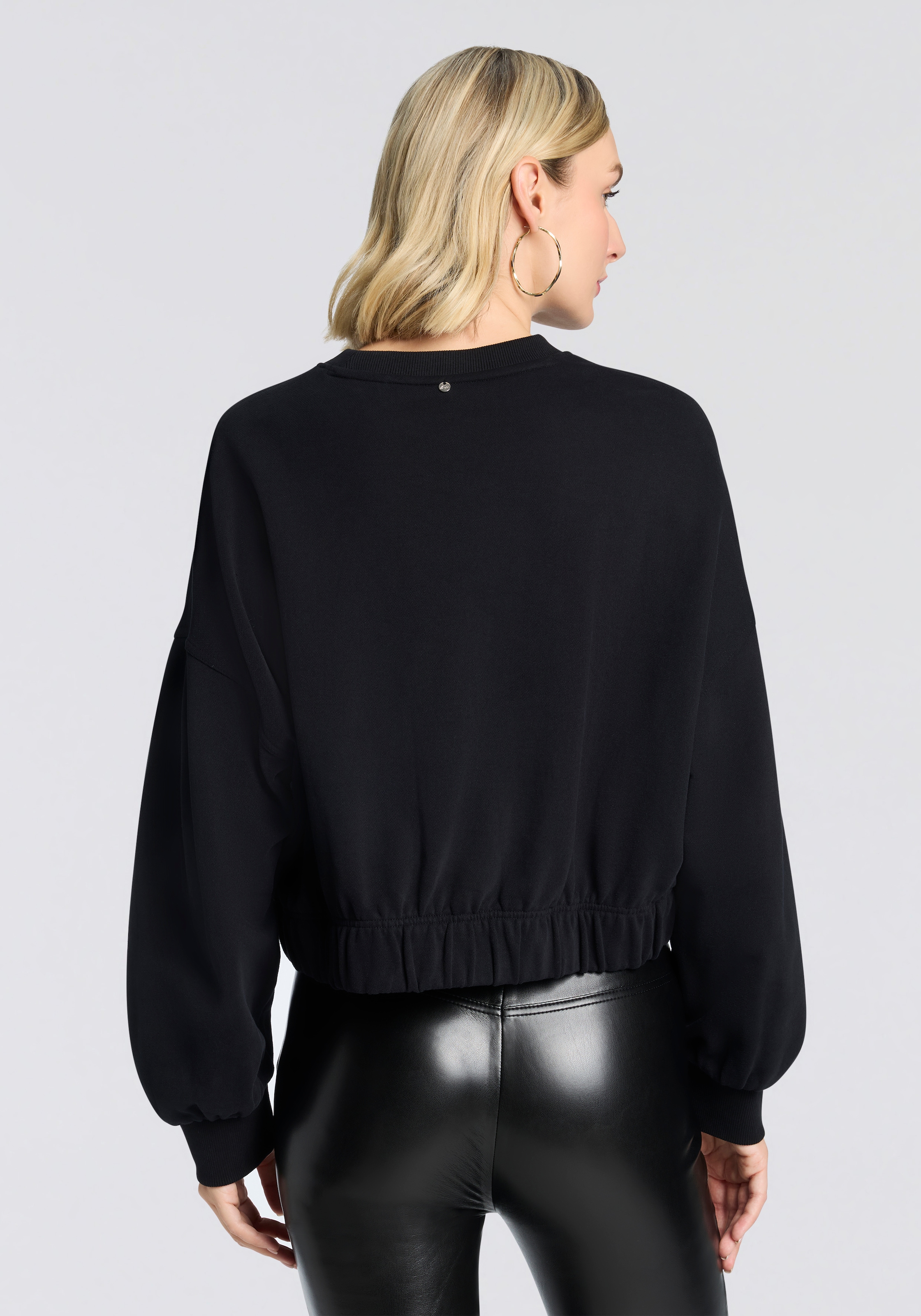 BOSS ORANGE Sweatshirt »Easton Premium Damenmode«, mit Rundhals, Logoapplikation
