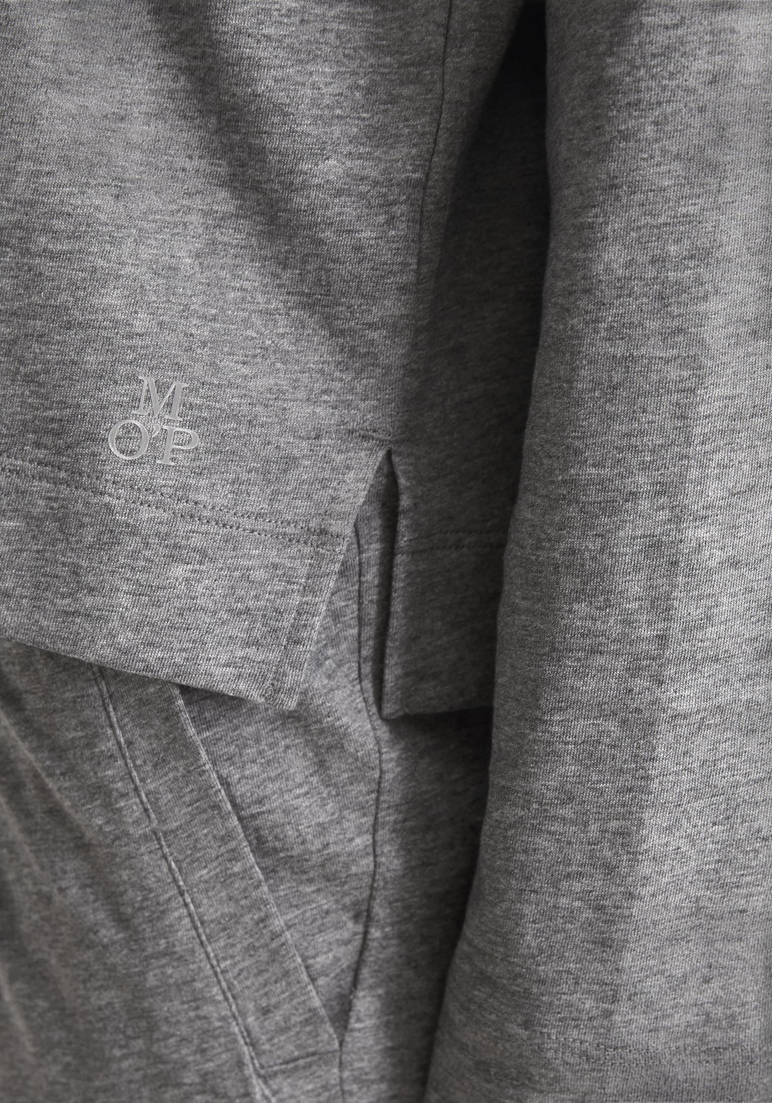 Marc O'Polo Pyjamaoberteil »Mix & Match Cotton-Woven«, Rundhalsausschnitt, Seitenschlitze, langärmelig, Baumwolle