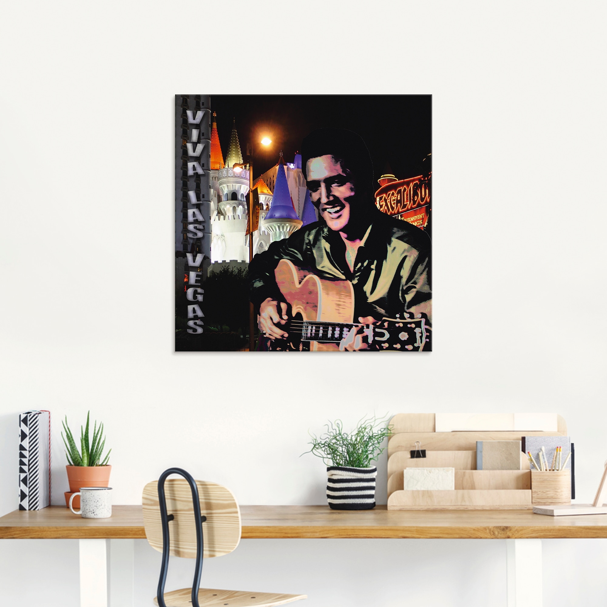 Artland Glasbild »Elvis Presley« Bilder von berühmten Musikern 1 Stk. tlg. in verschiedenen Größen