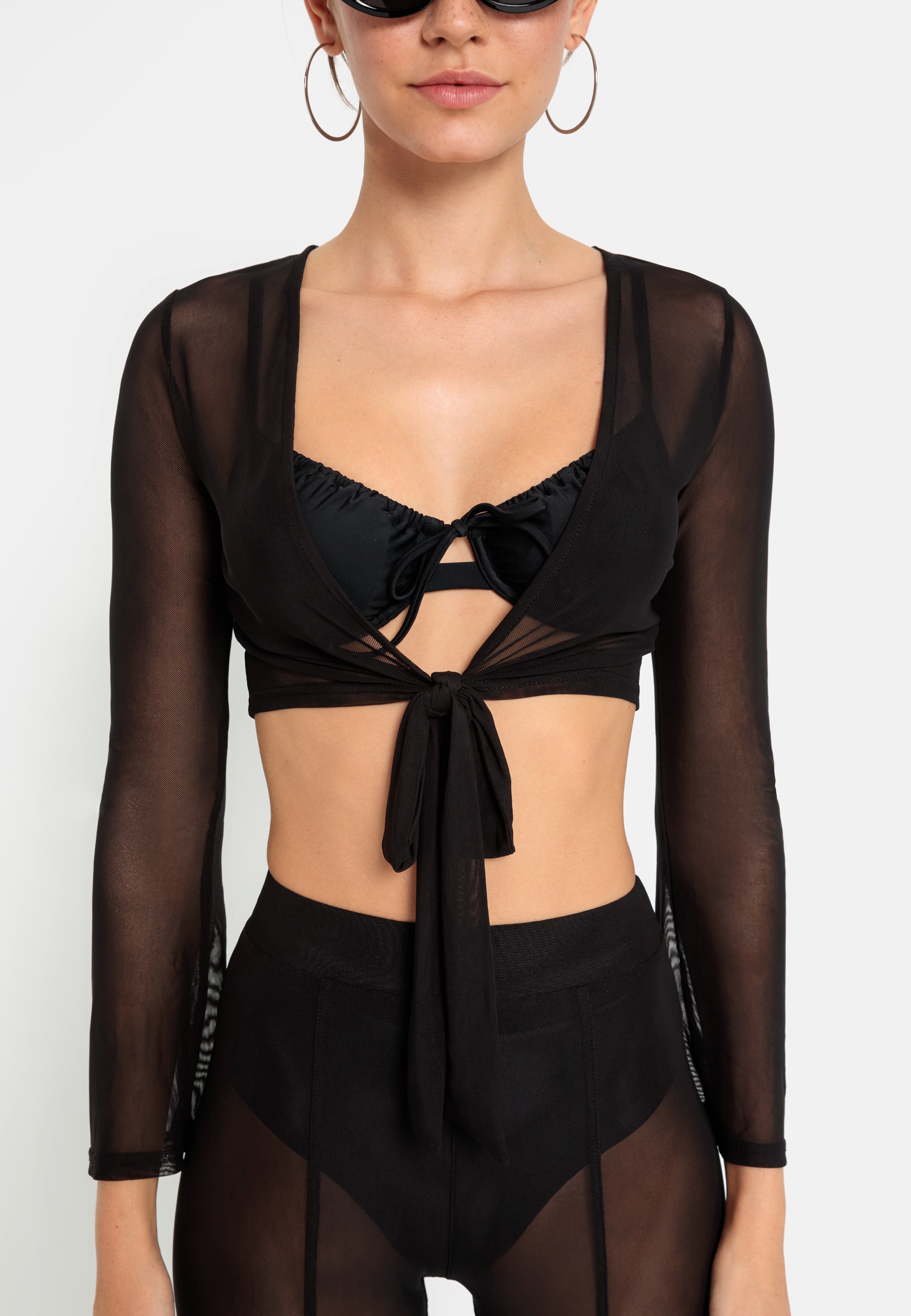 LSCN by LASCANA Langarmshirt, (Set, 2 tlg., + Hose)