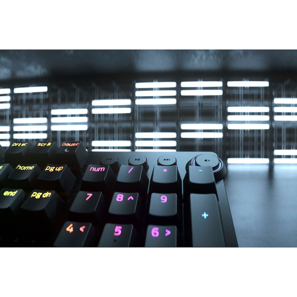RAZER Gaming-Tastatur »Huntsman V2 Analog - DE«, (Multimedia-Tasten-Handgelenkauflage-Ziffernblock-USB-Anschluss)