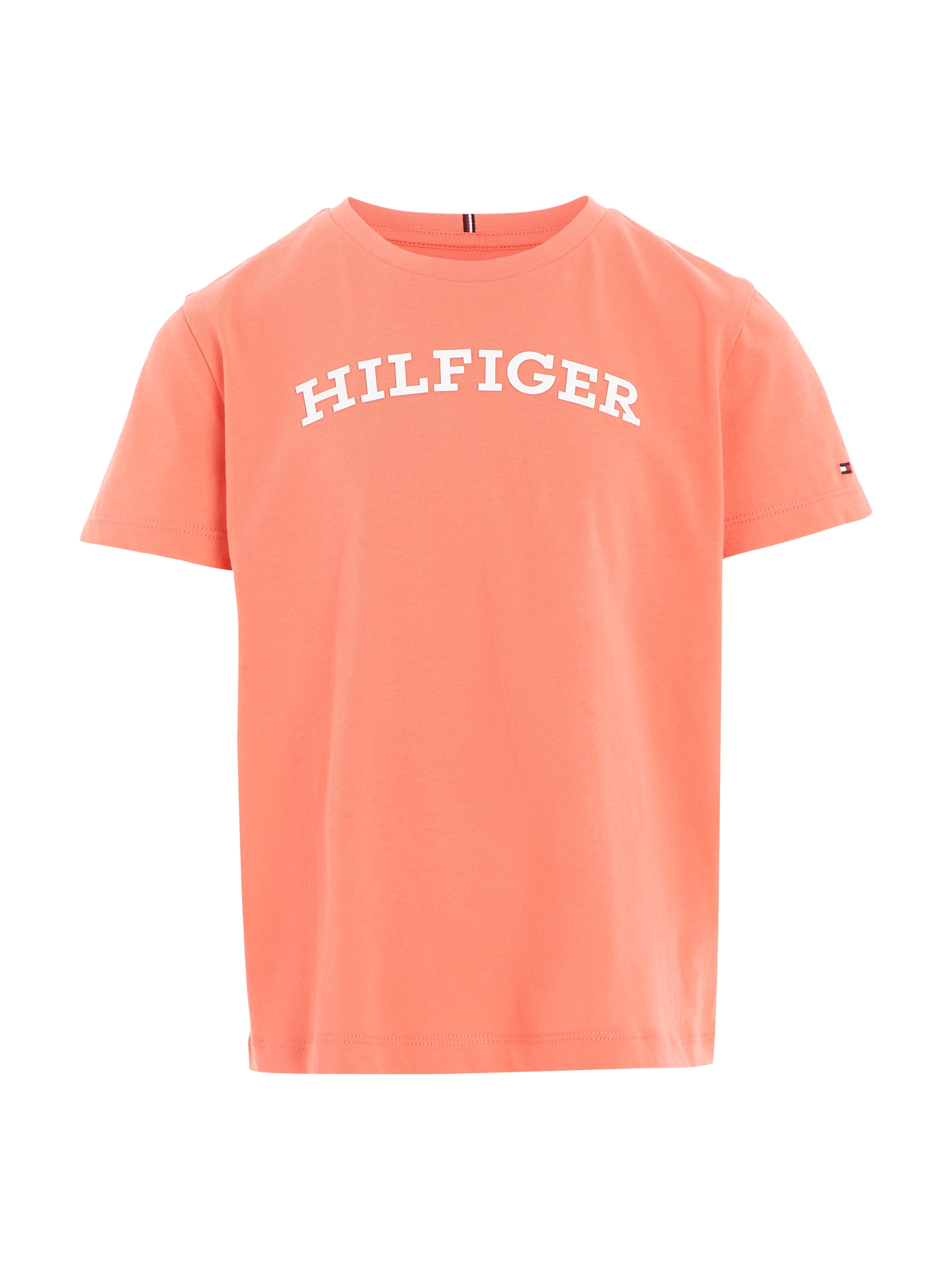 Tommy Hilfiger T-Shirt Logoschriftzug Hilfiger- Brust TEE der »MONOTYPE ♕ S/S«, mit bei auf modischem
