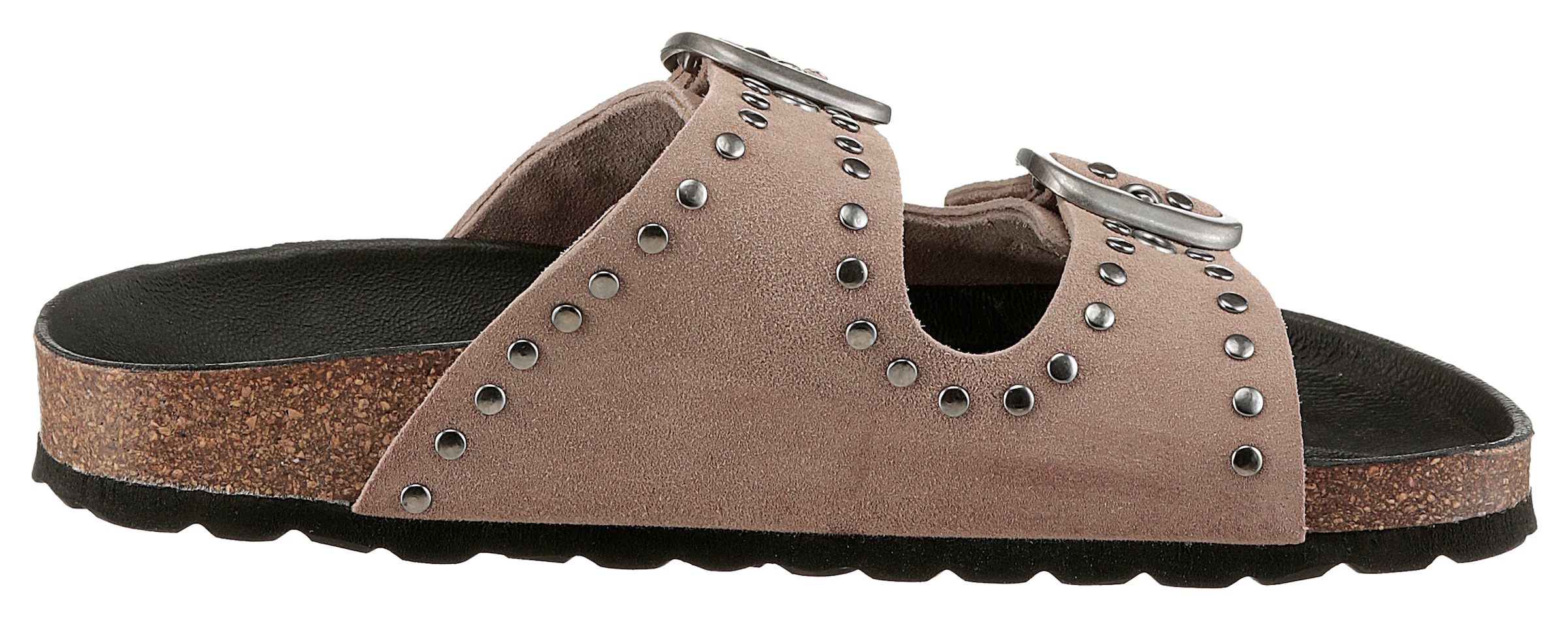 VERBENAS Pantolette »Randell Serraje Tachas«, Sommerschuh, Schlappen, Hausschuh mit zwei verstellbaren Schnallen