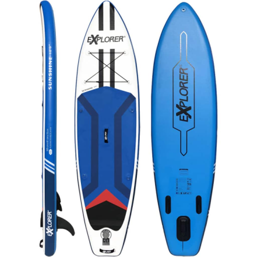 EXPLORER Inflatable SUP-Board »Sunshine 10.0«, (6 tlg., mit Paddel, Pumpe und Transportrucksack)