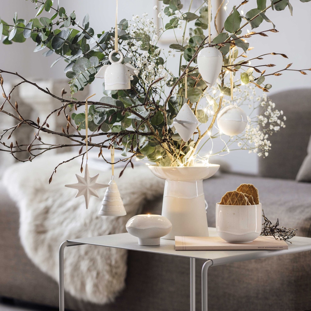 like. by Villeroy & Boch Weihnachtsfigur »Ornament Doppelkegel Winter Glow beige«
