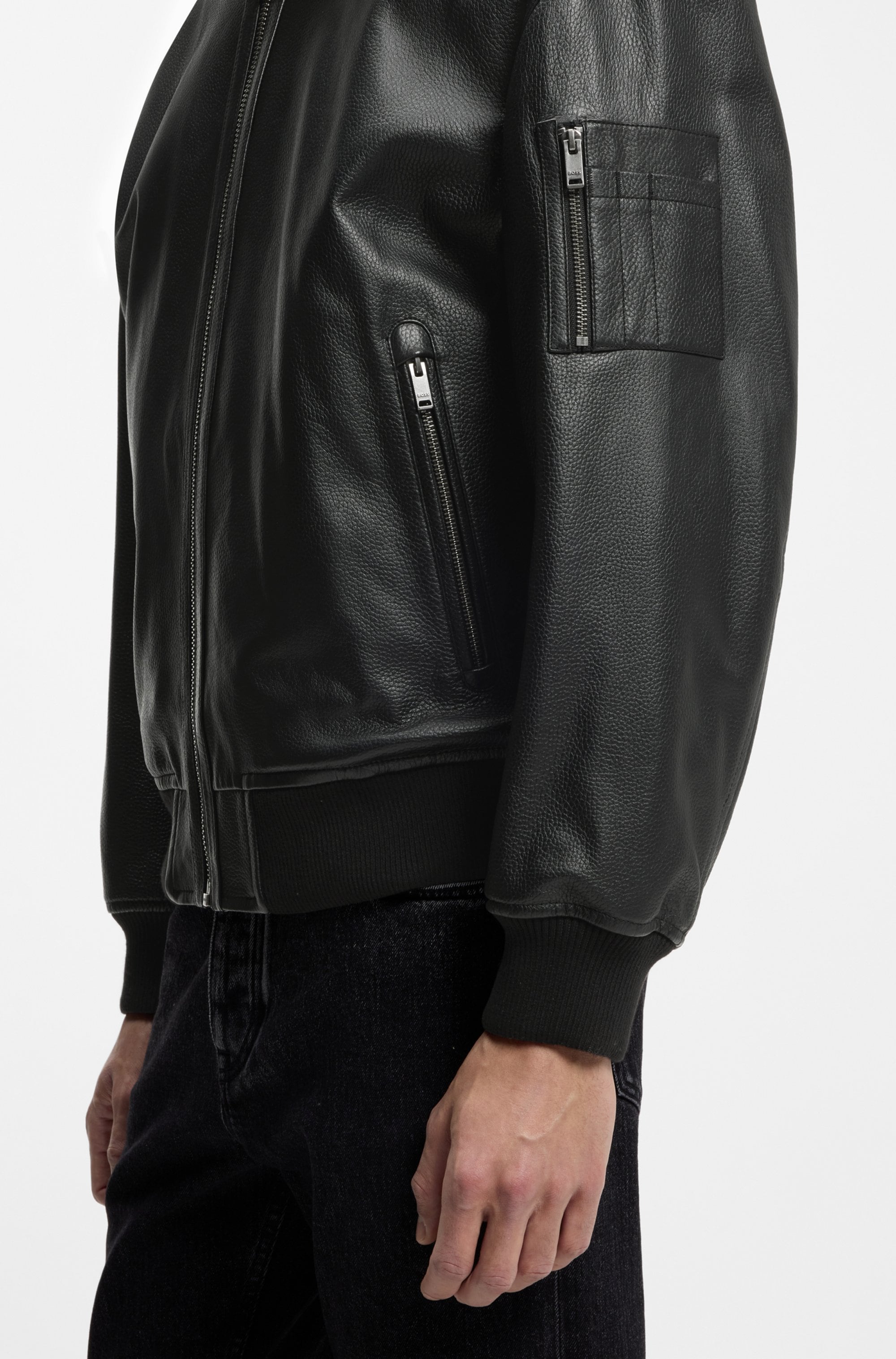 BOSS ORANGE Lederjacke »Jakri«