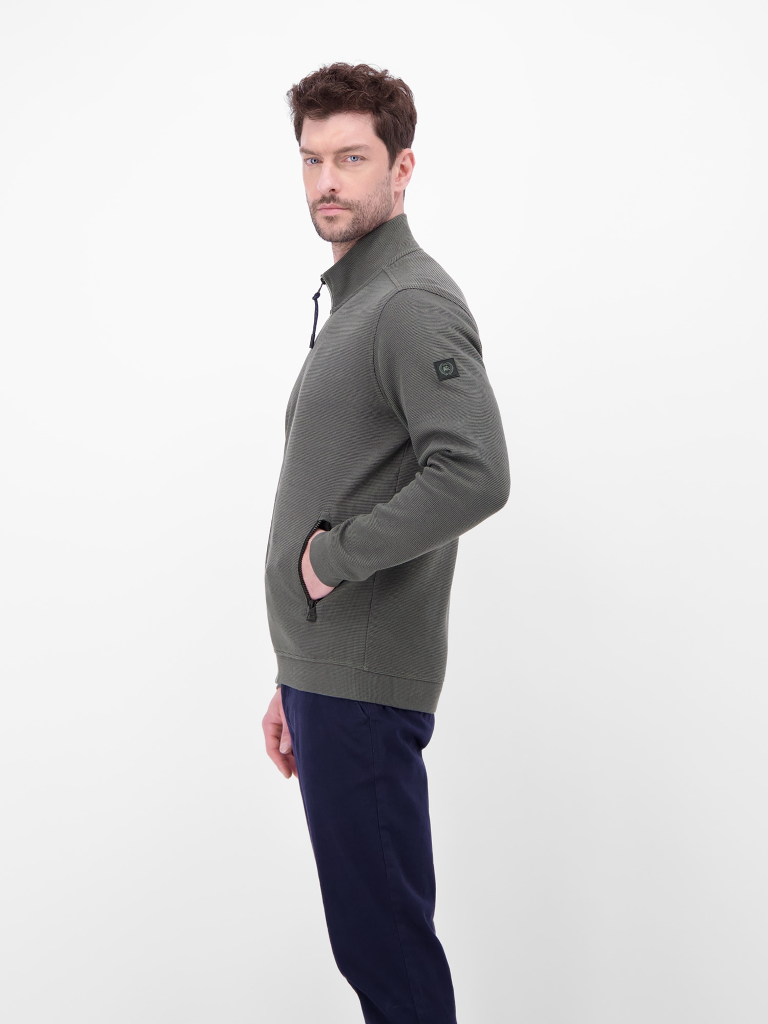 LERROS Sweatjacke »Sweatjacke aus Baumwollmischgewebe«