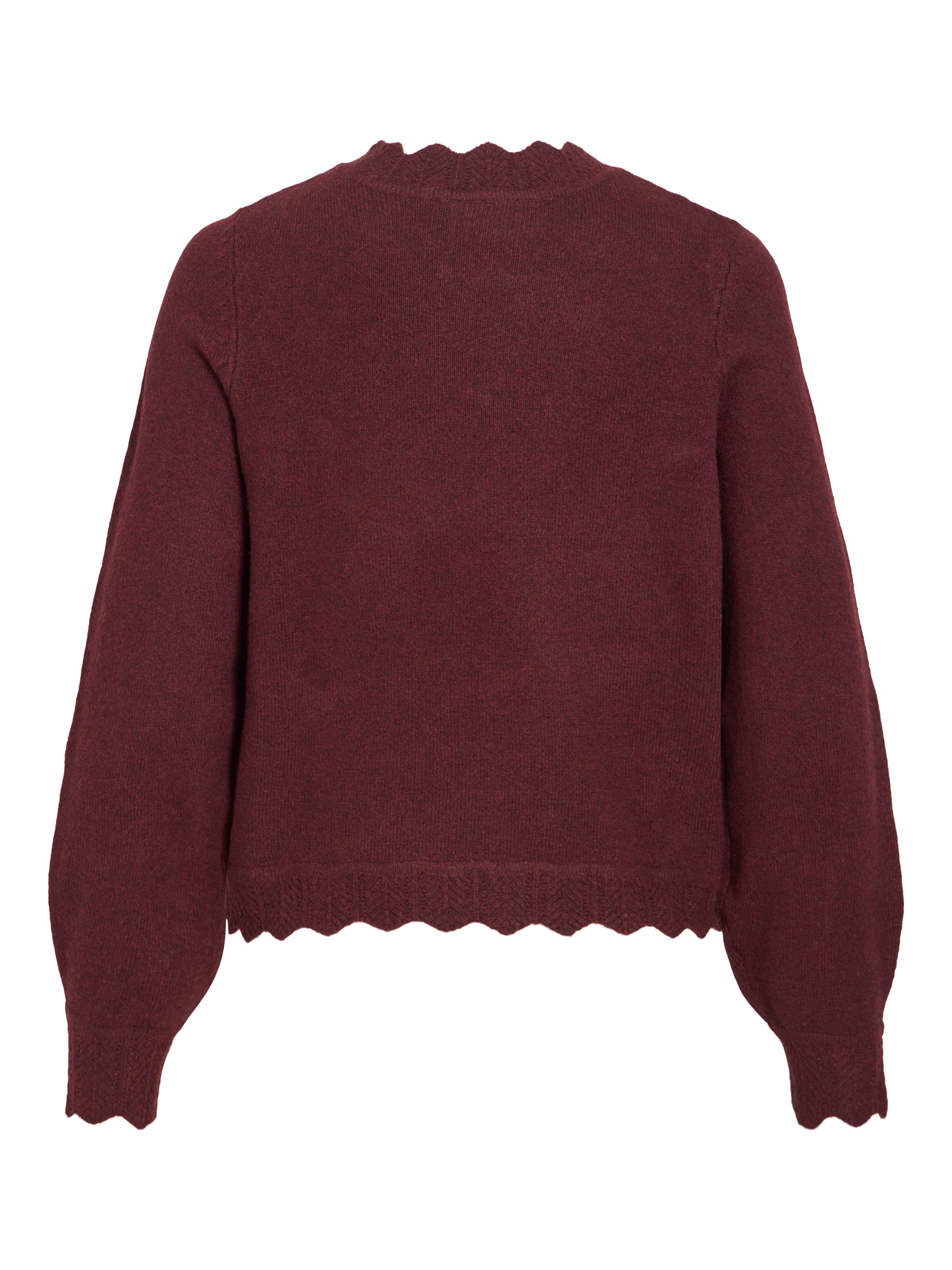 Vila Strickpullover »VINIKOLINA O-NECK L/S KNIT TOP - NOOS« Materialmix, regular fit