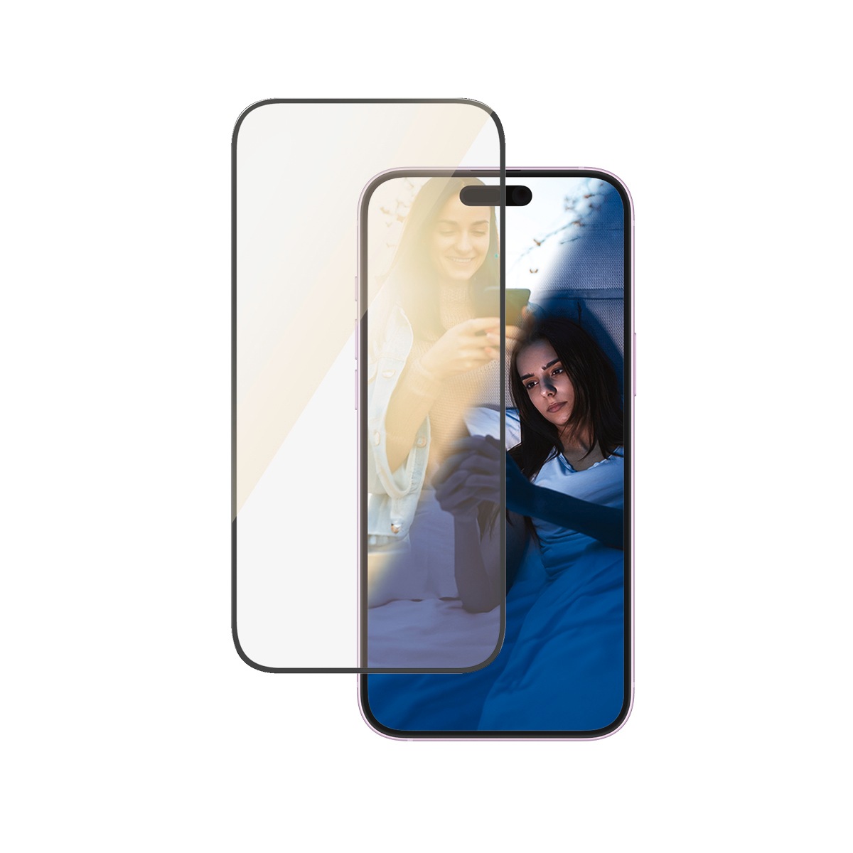 PanzerGlass Displayschutzglas »EyeCare Screen Protection« für Apple iPhone 16 Plus;Apple iPhone 15 Plus Displayschutzfolie, Schutzfolie, Bildschirmschutz, kratz- & stoßfest