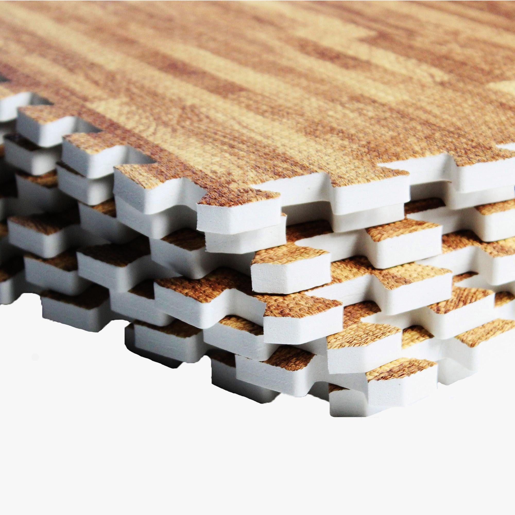GORILLA SPORTS Bodenschutzmatte »Schutzmattenset mit acht Teilen  Holzoptik«, (Set, 8 St.) online kaufen | mit 3 Jahren XXL Garantie