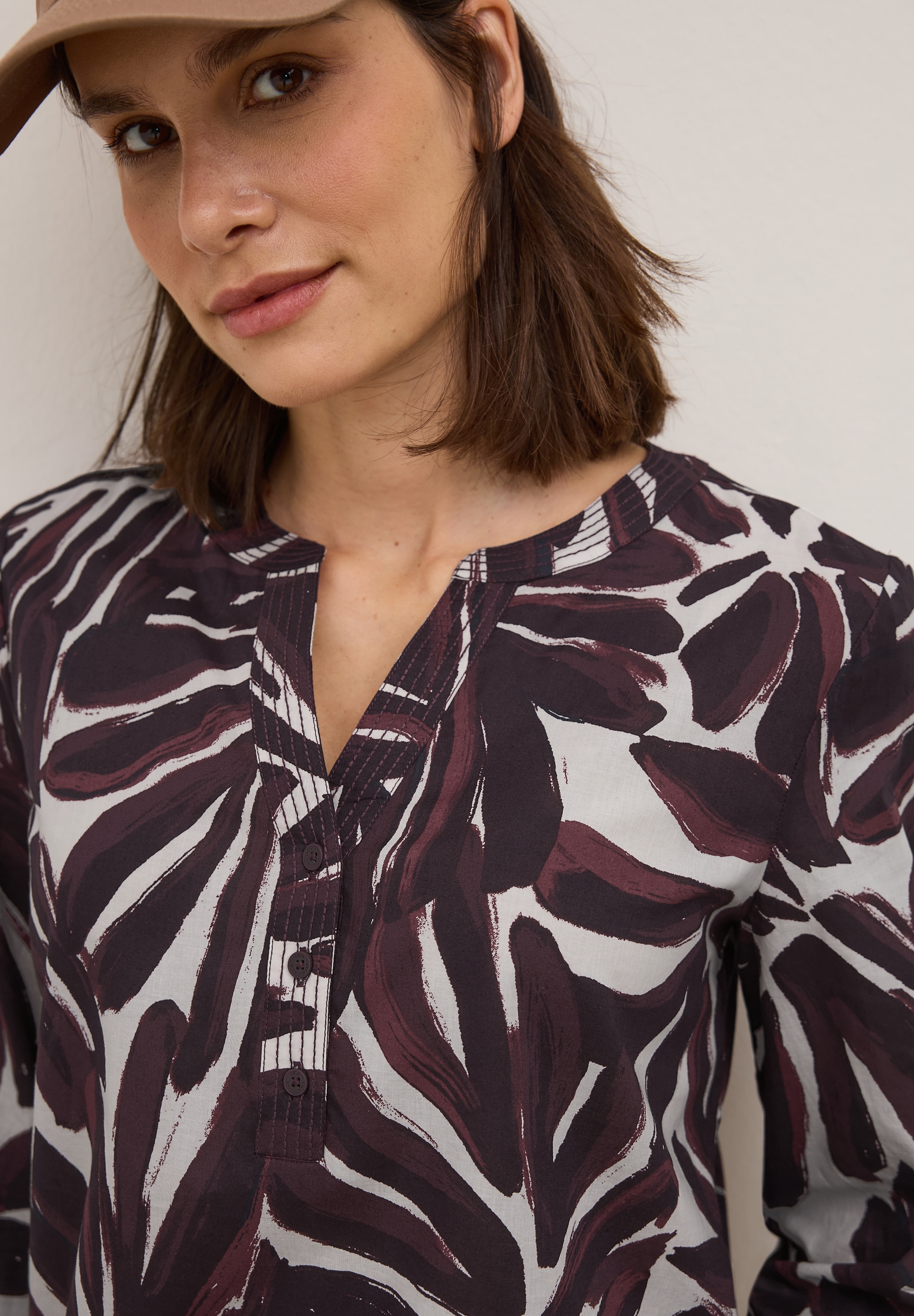 Cecil Klassische Bluse, mit All-Over Print