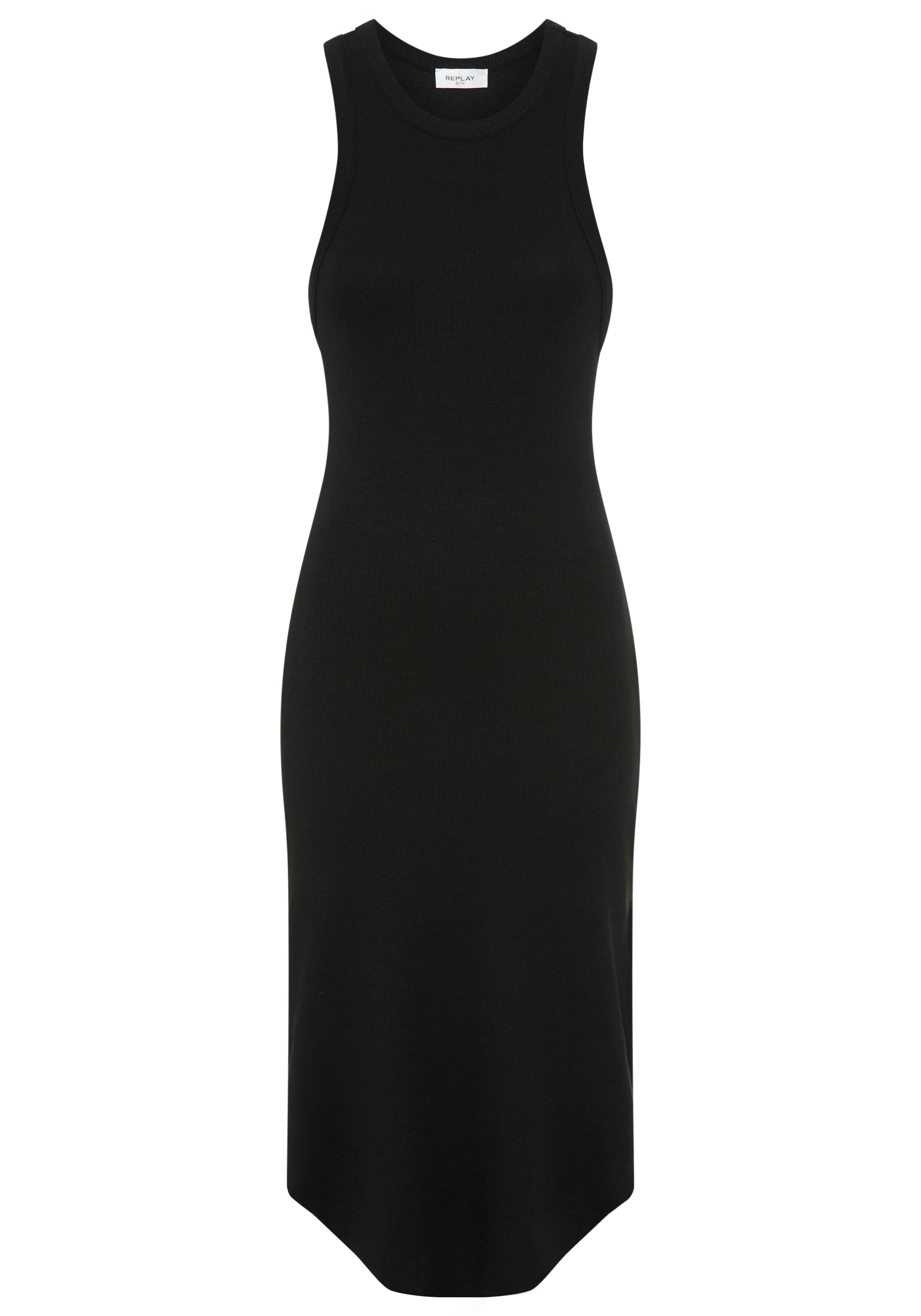 Replay Jerseykleid in gerippter Struktur, figurbetont
