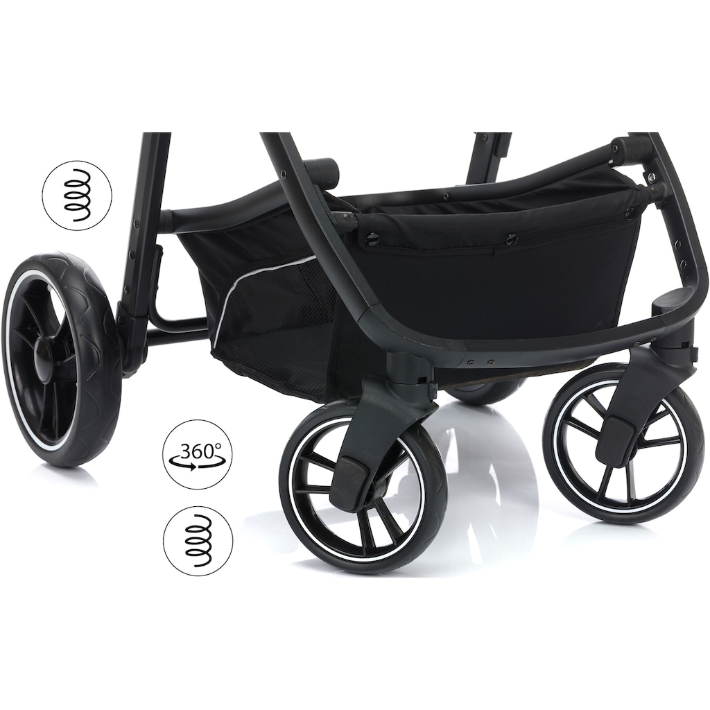 Fillikid Kombi-Kinderwagen »Jaguar, grün melange«, 22 kg