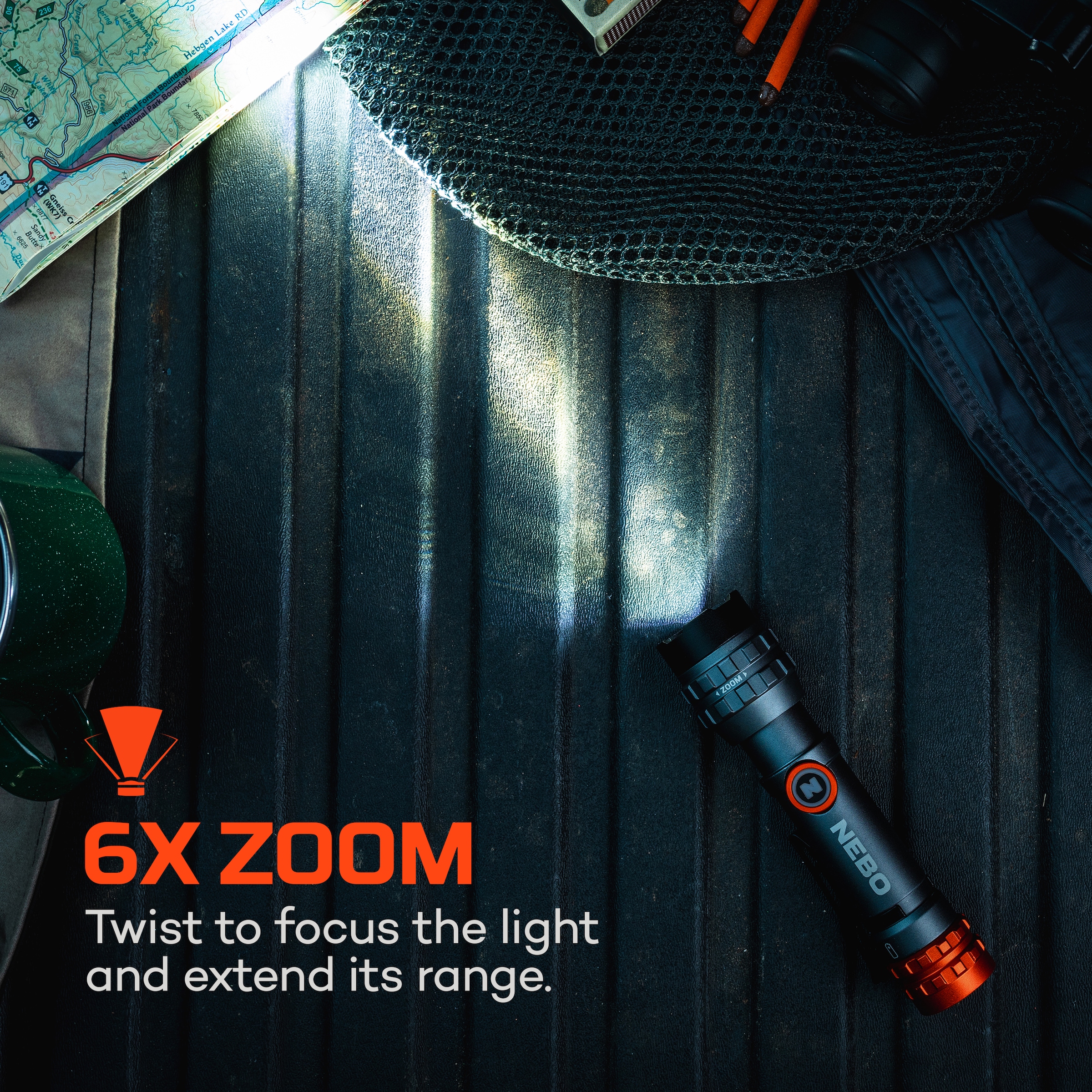 NEBO LED Taschenlampe »Nebo DAVINCI™ 450L FLEX« Taschenlampe inkl. Ladekabel,  Flexibel mit Akku- oder Batteriebetrieb nutzbar