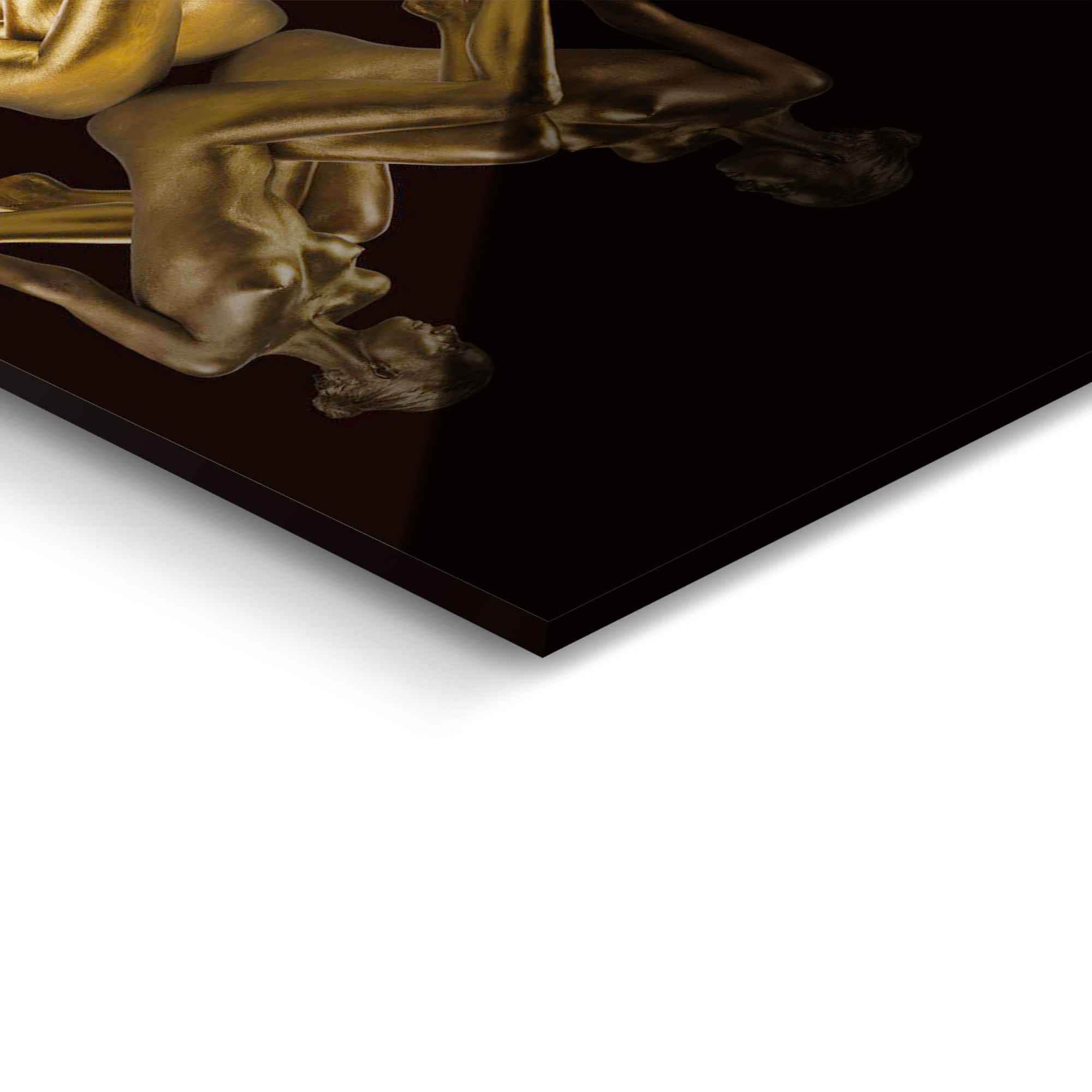 Reinders! Glasbild »Glasbild Frauen in Gold Symmetrie - Caleidoscoop«, Frau,  (1 St.) auf Raten bestellen