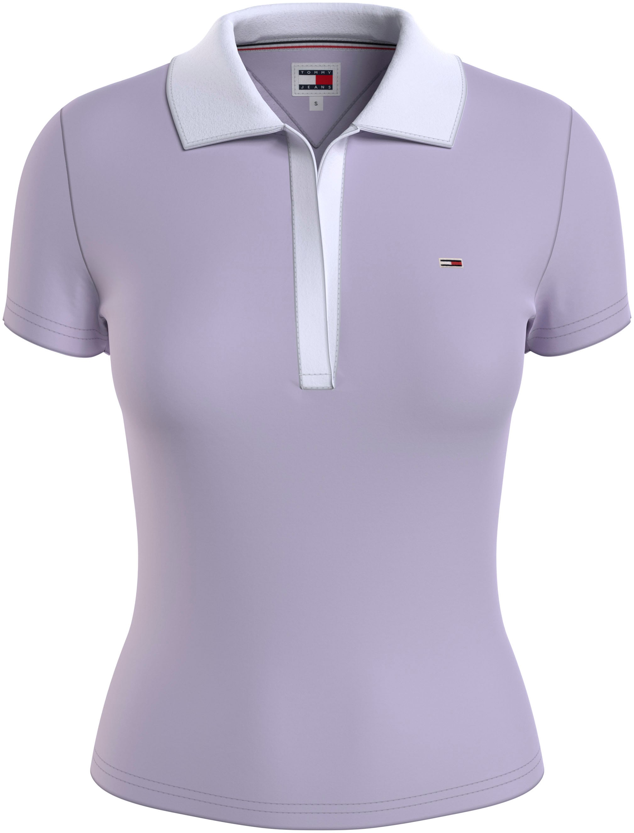 Poloshirt »TJW SLIM CONTRAST V SS POLO EXT«, mit kontrastfarbenem Polokragen