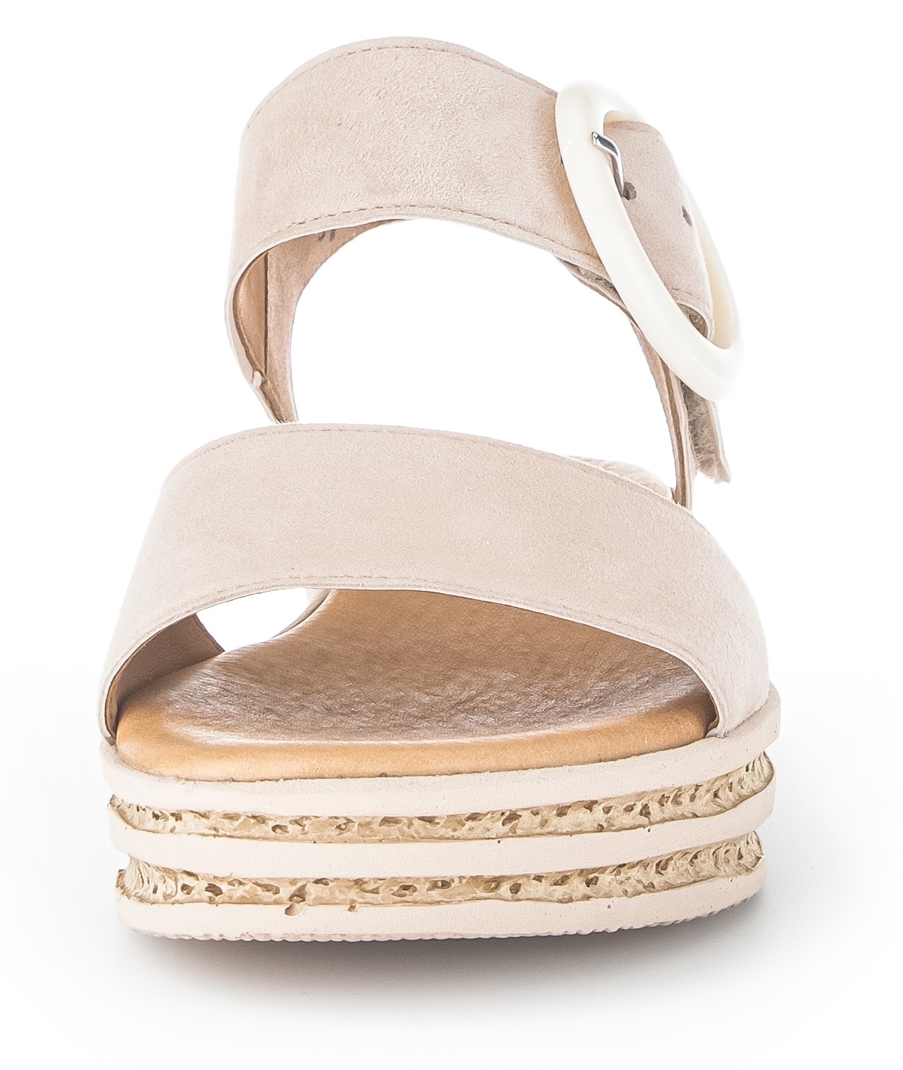 Gabor Keilsandalette, Plateau, Sommerschuh, Sandale mit trendigem Zierschnalle