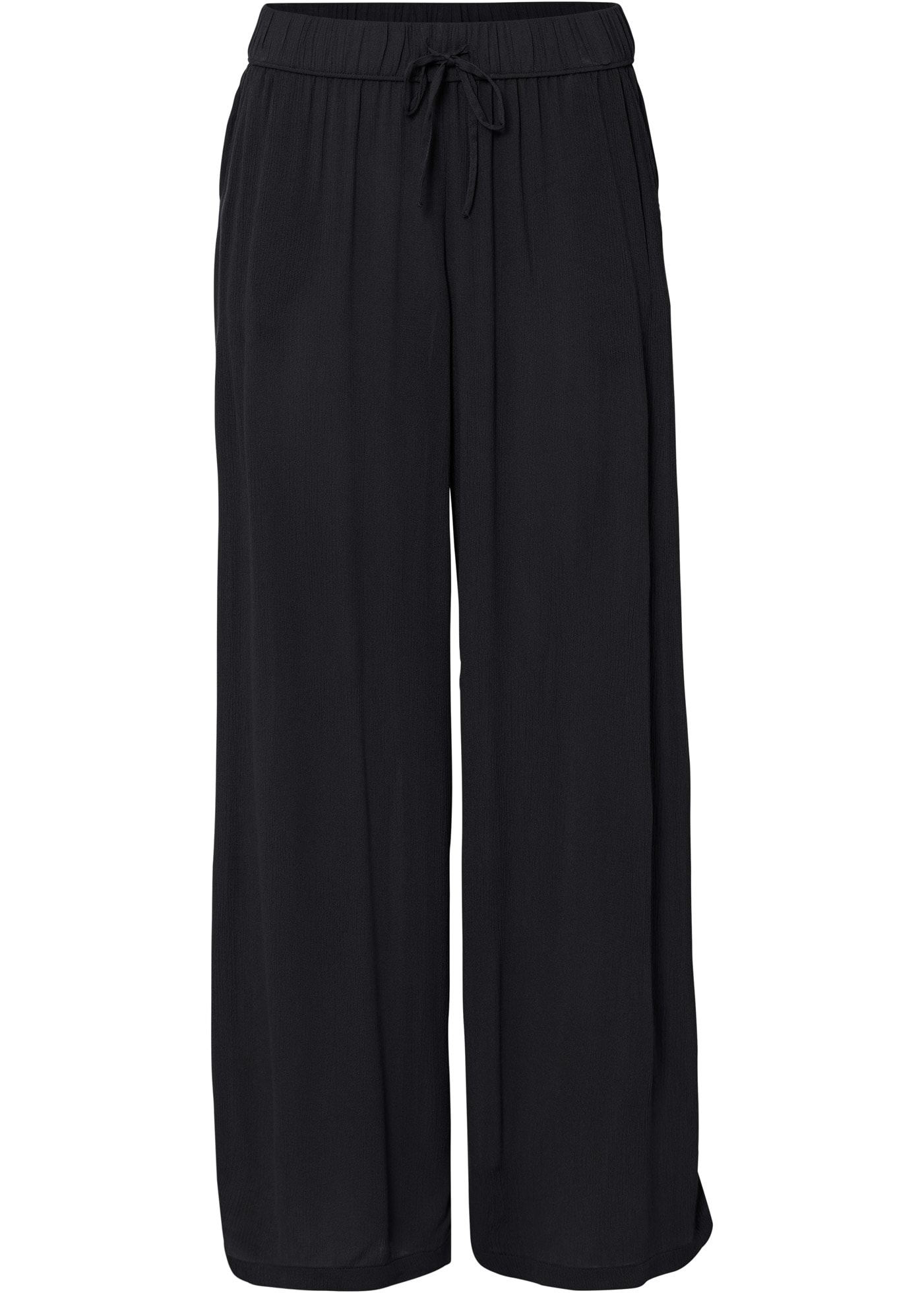 bonprix Schlupfhose  aus Viskose, mit Bindeband, lockere Passform, mit Crinkle-Struktur