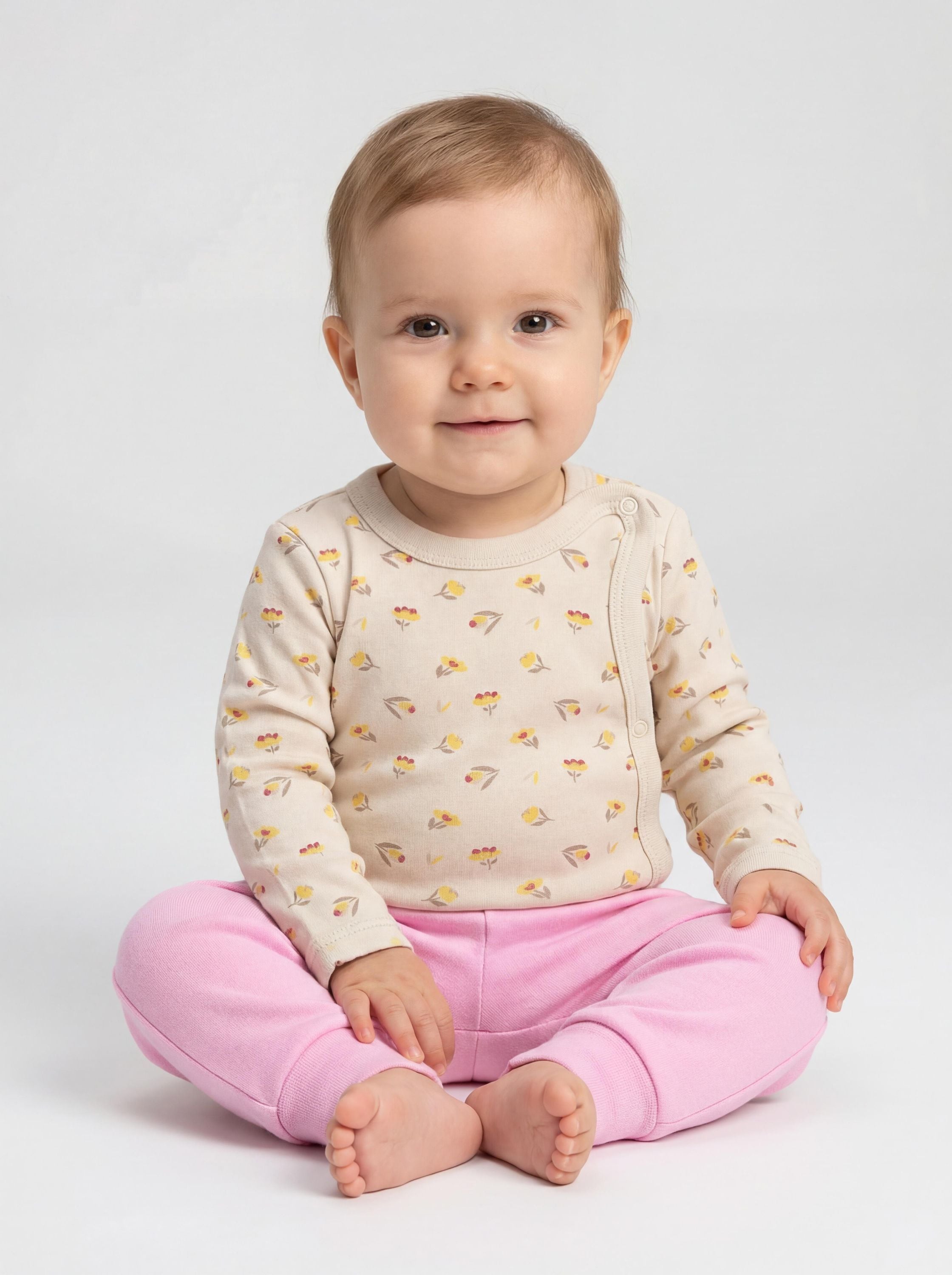 TupTam Langarmwickelbody »Wickelbody Unisex Baby Wickelbody Langarm 5er Set«