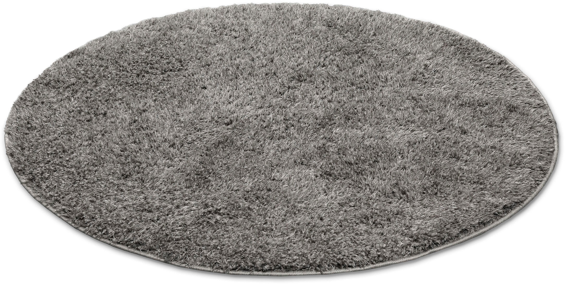 my home Hochflor-Teppich »Nickolas«, rund, 30 mm Höhe, Langflor, Shaggy, dichter weicher Hochflor, uni farben, Wohnzimmer