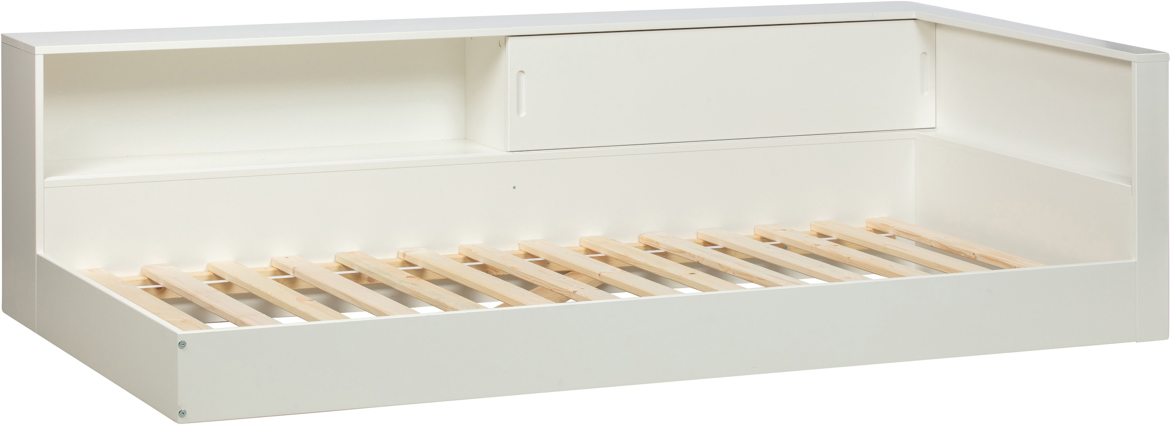 WOOOD Stauraumbett »Connect FSC®-Kiefernholz mit Schiebetür und Stauraum 213x118x60 cm« Einfach zu montierbar, Matratzenmaß 90x200 cm, Pfleiglicht