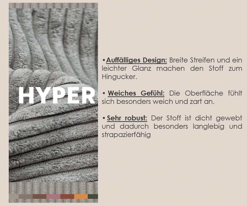 Home affaire Ecksofa »Booster, whlw. mit Schlaffunktion & Bettkasten, Fuß Buche lackiert« Recamiere beidseitig montierbar, Sofa in L-Form, 232 cm
