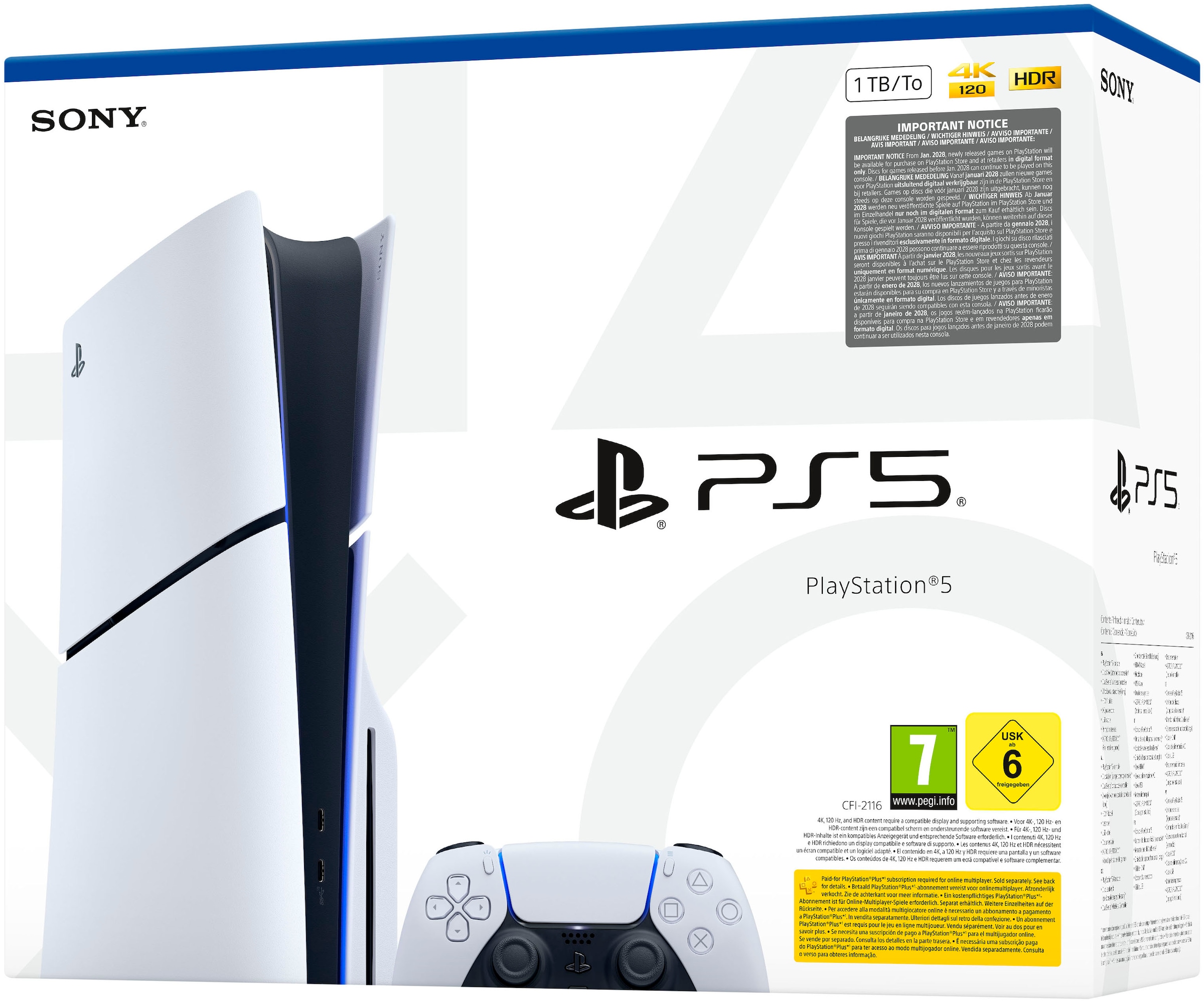 PlayStation 5 Konsolen-Set »PS5 Disk Edition (Slim) inkl. Halo: Campaign Evolved« 1.000 GB 1 TB